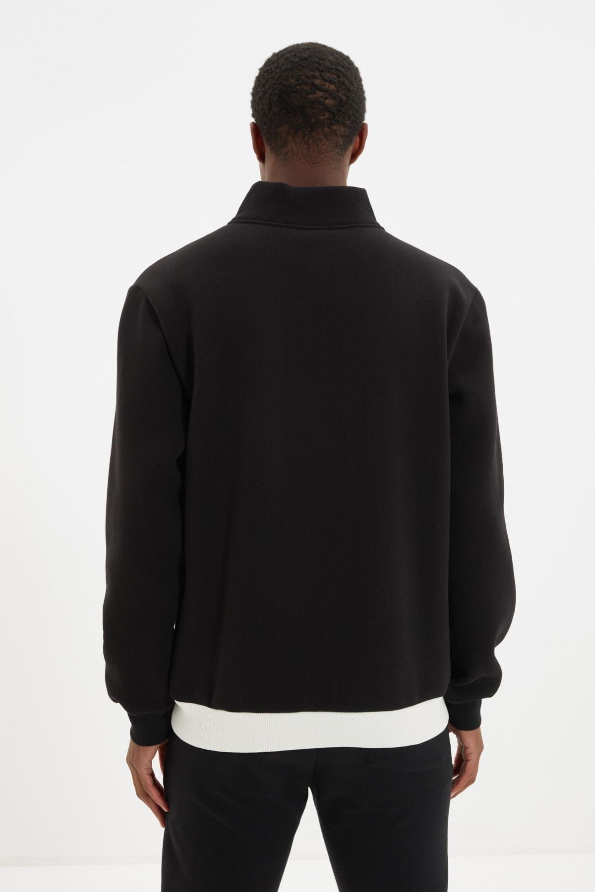 Black Regular Sweatshirt, , large image number 4