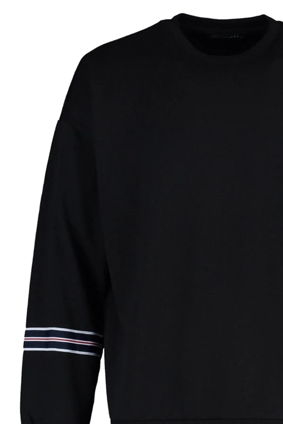 Black Oversize Sweatshirt, , large image number 6