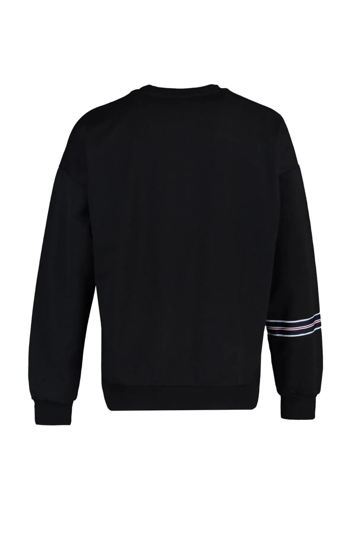 Black Oversize Sweatshirt, , large image number 7