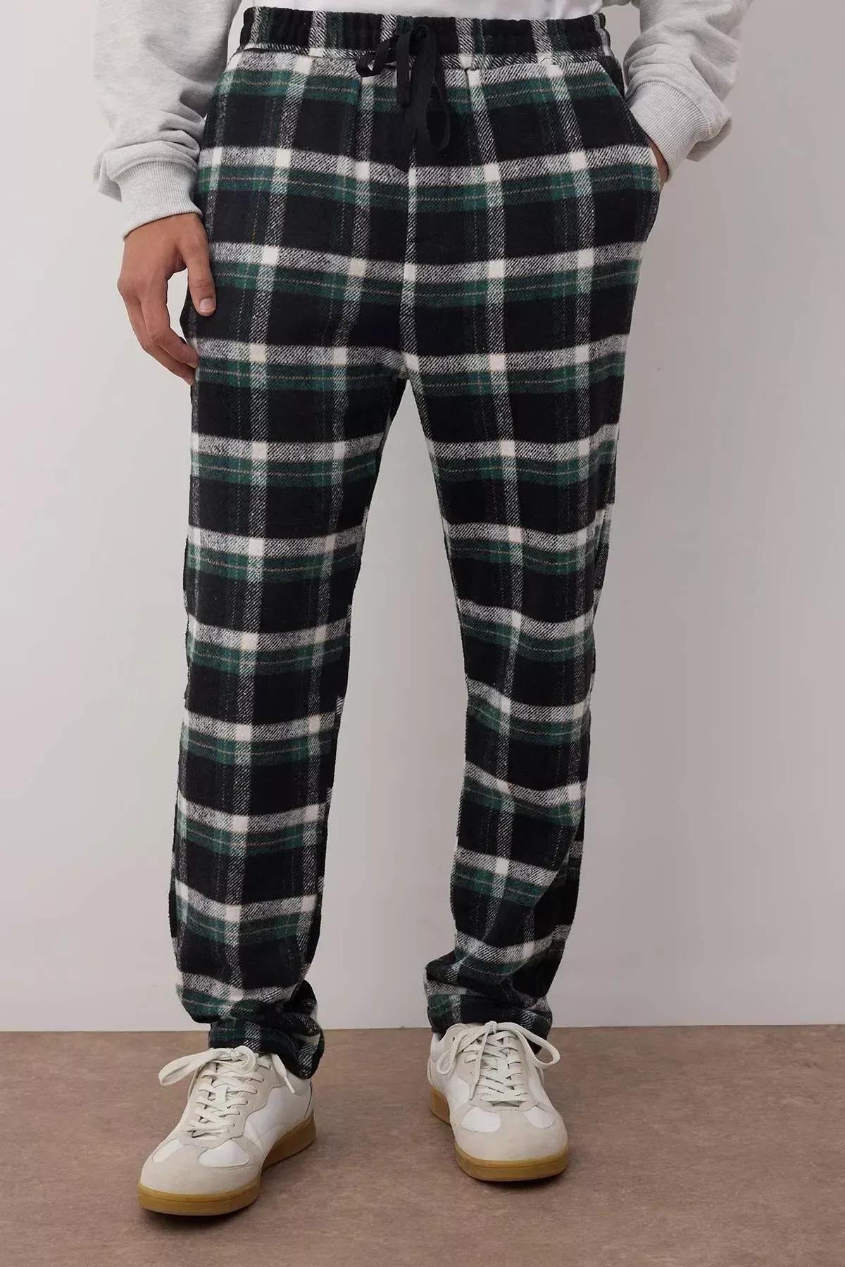 Multicolour Relaxed Pajama Bottoms, Multicolor, large image number 4