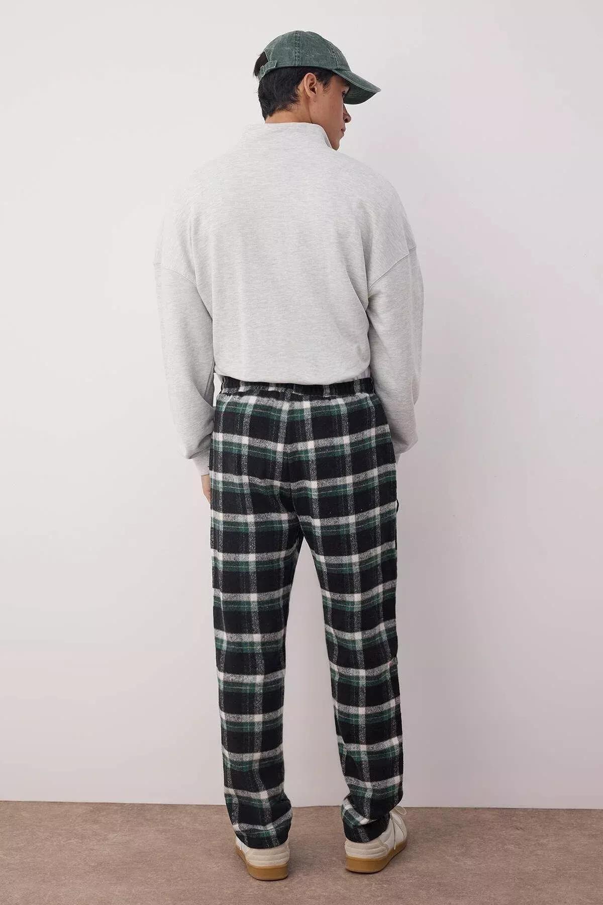Multicolour Relaxed Pajama Bottoms, , large image number 6