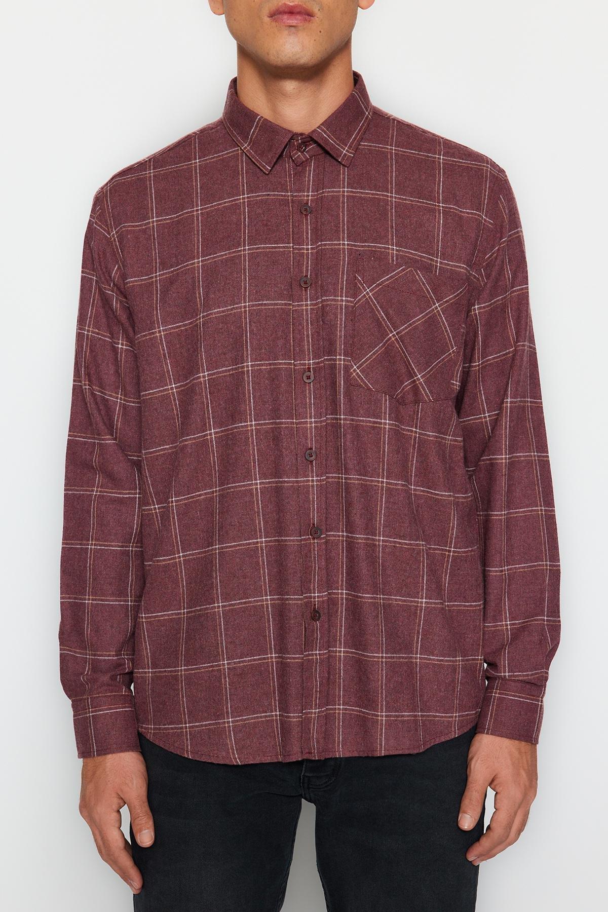 Red Regular Shirt, , large image number 3