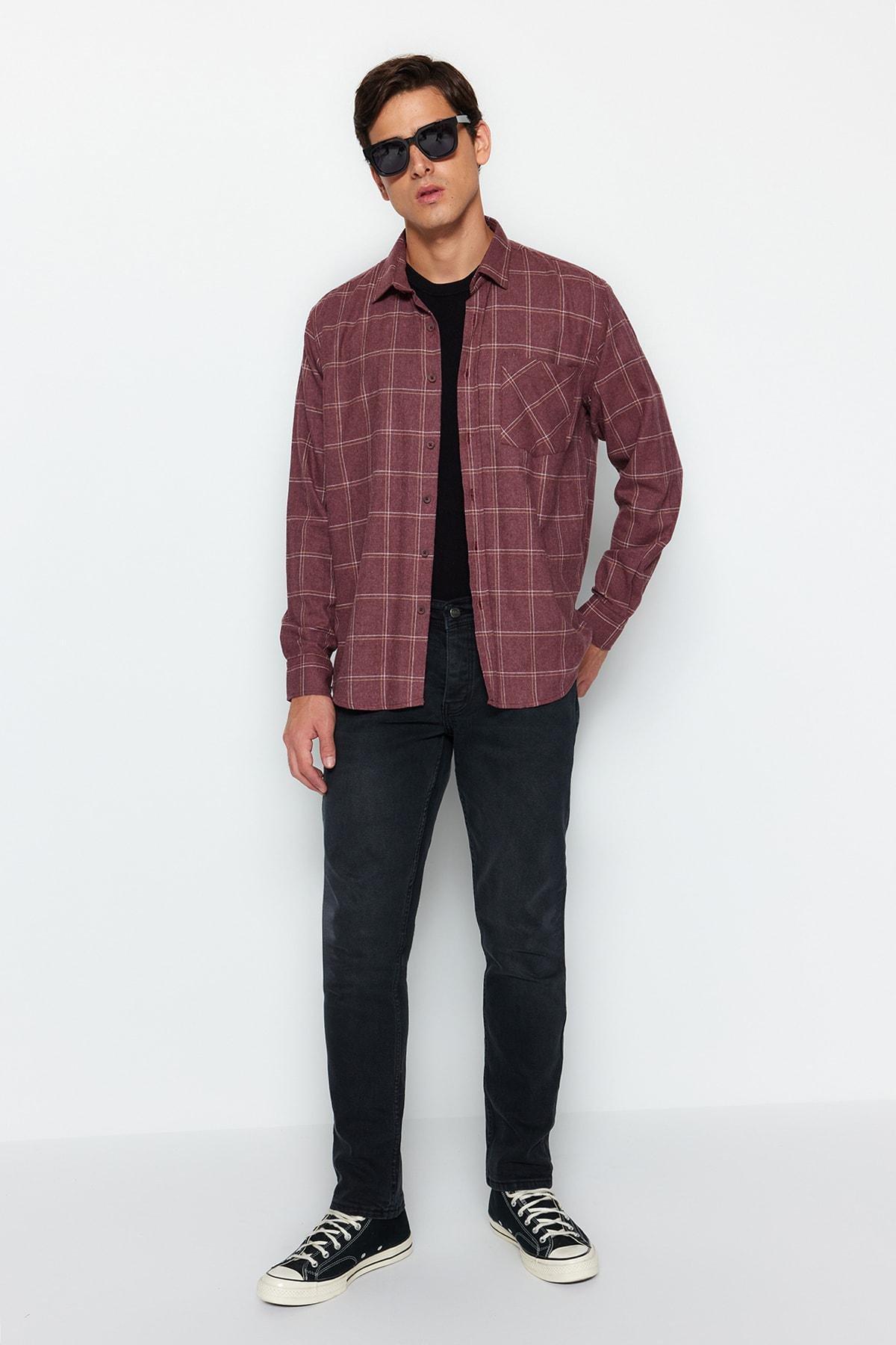 Red Regular Shirt, , large image number 6