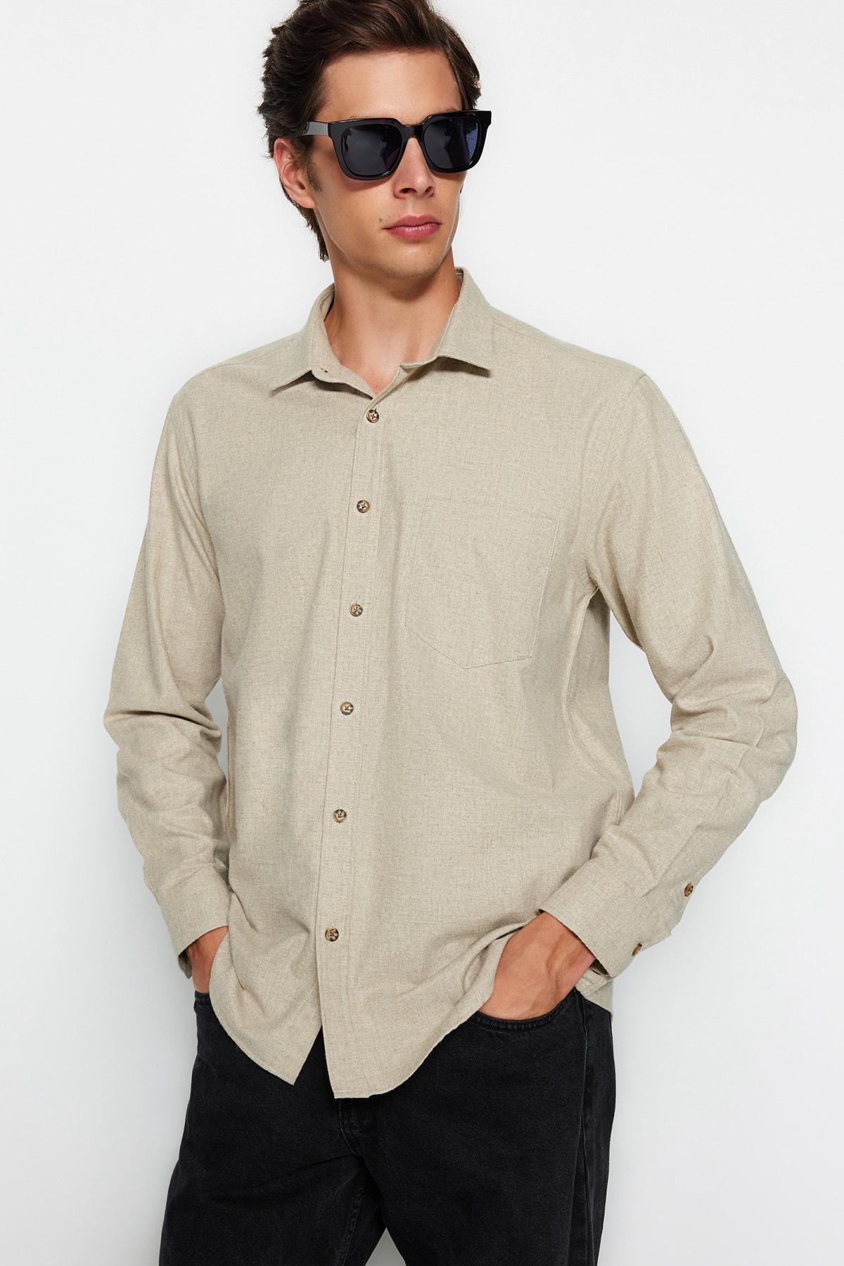 Brown Collared Shirt, , large image number 1