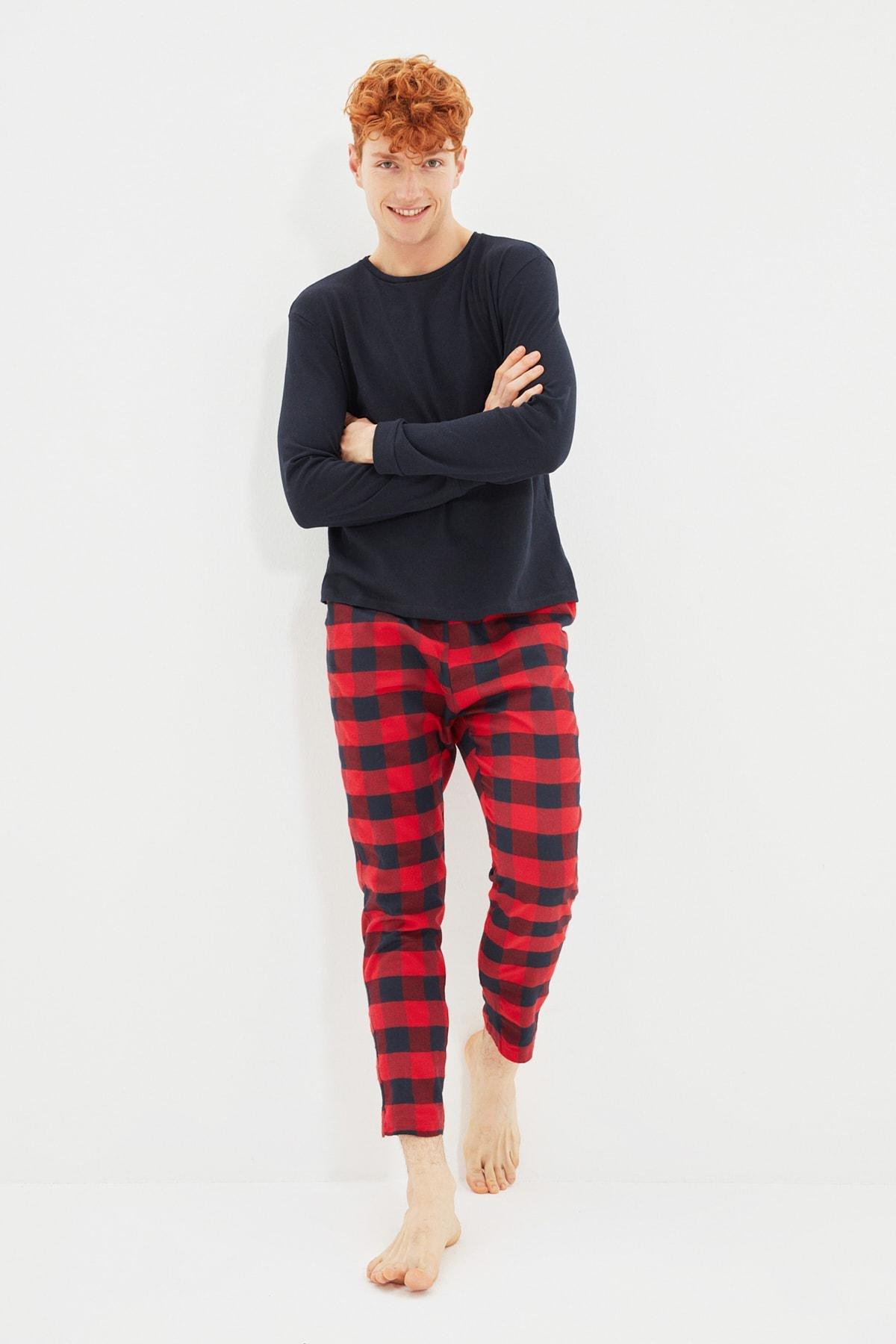 Multicolour Plaid Pyjamas Set, , large image number 5