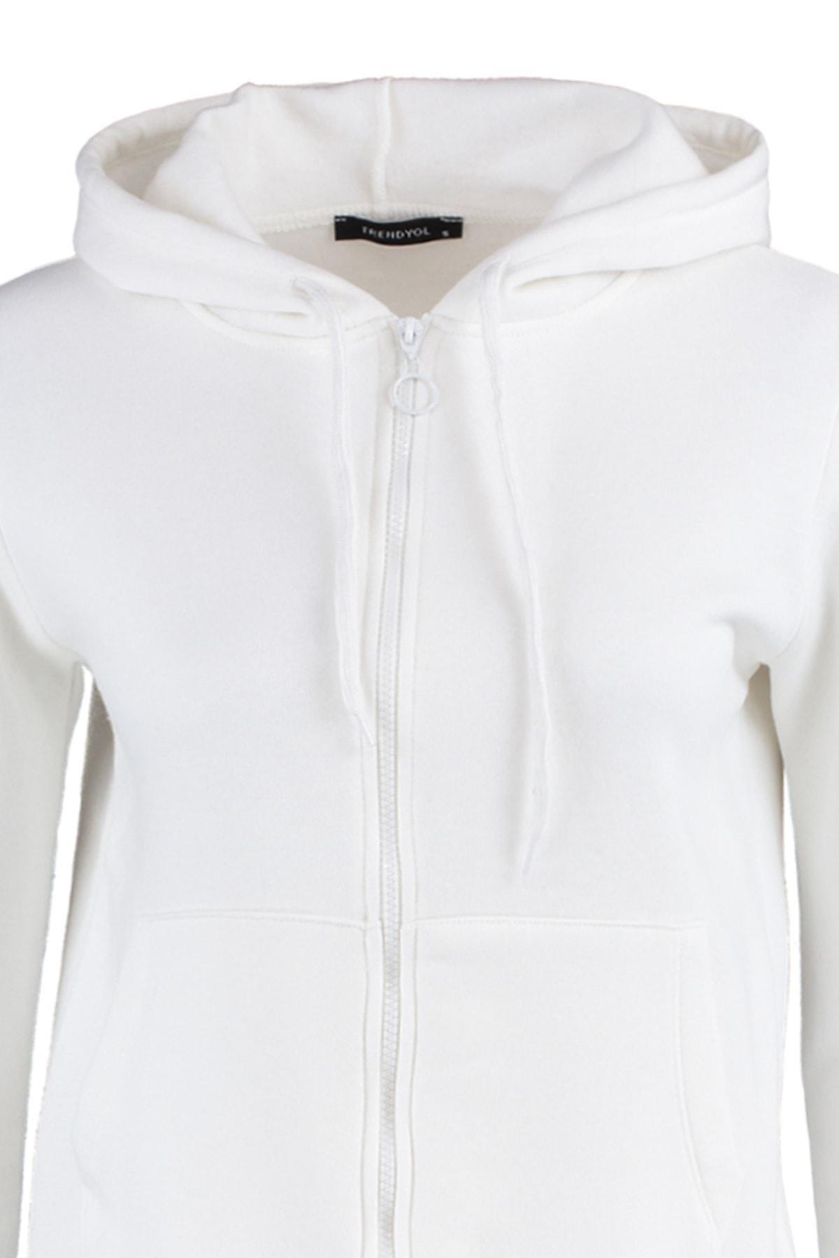 Beige Hooded Sweatshirt, , large image number 3