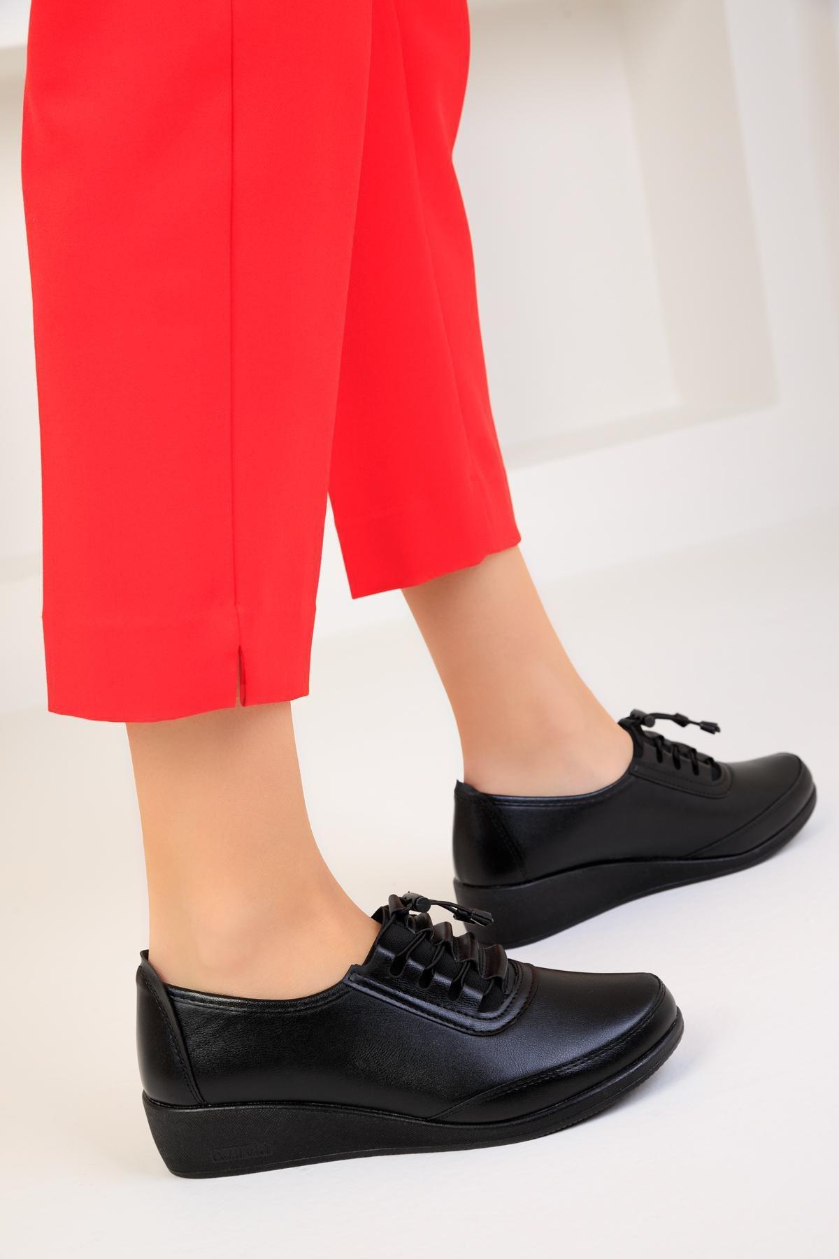 Black Casual Shoes, BLACK, large image number 4