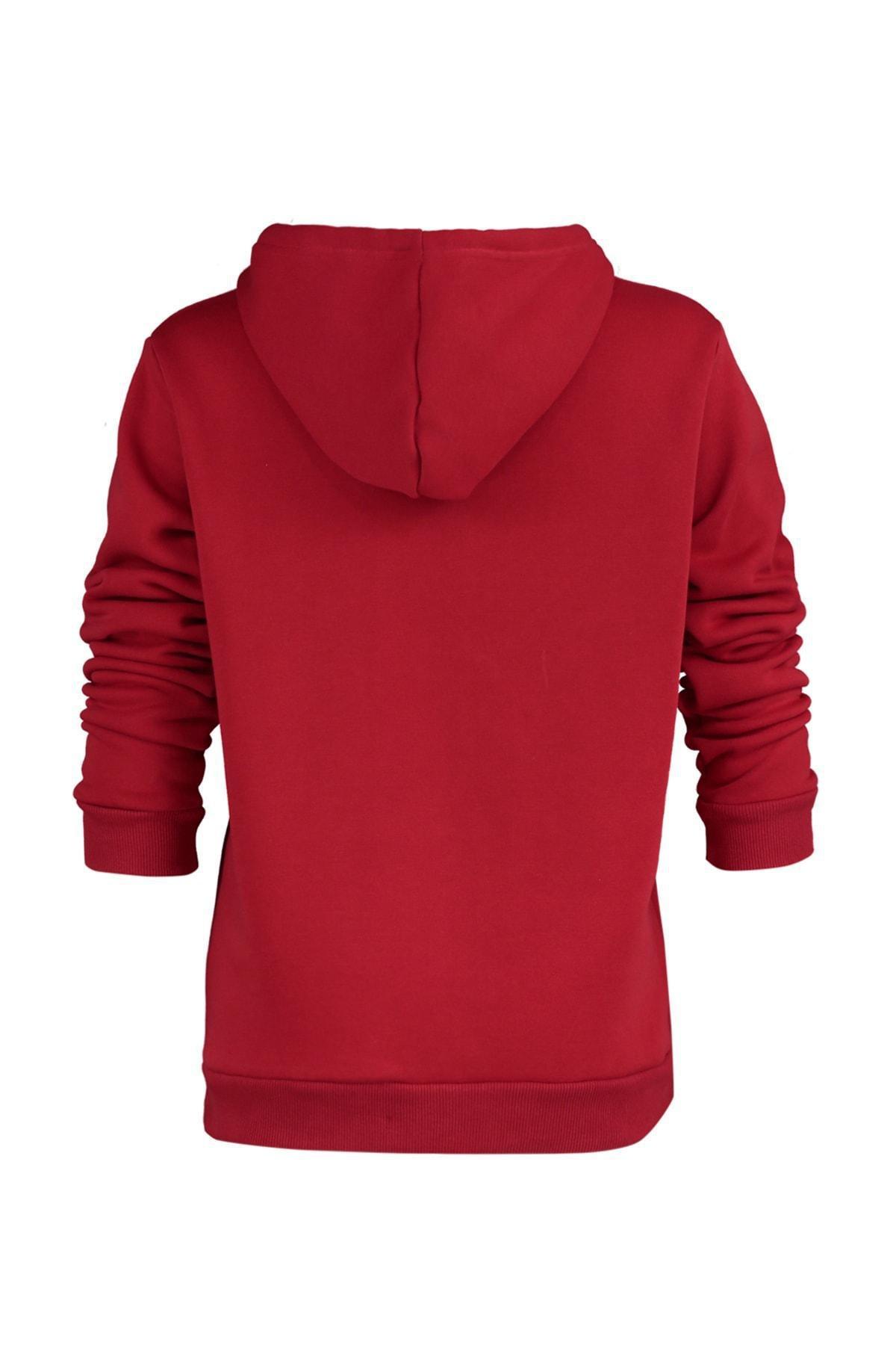 Red Boyfriend Sweatshirt, Red, large image number 7