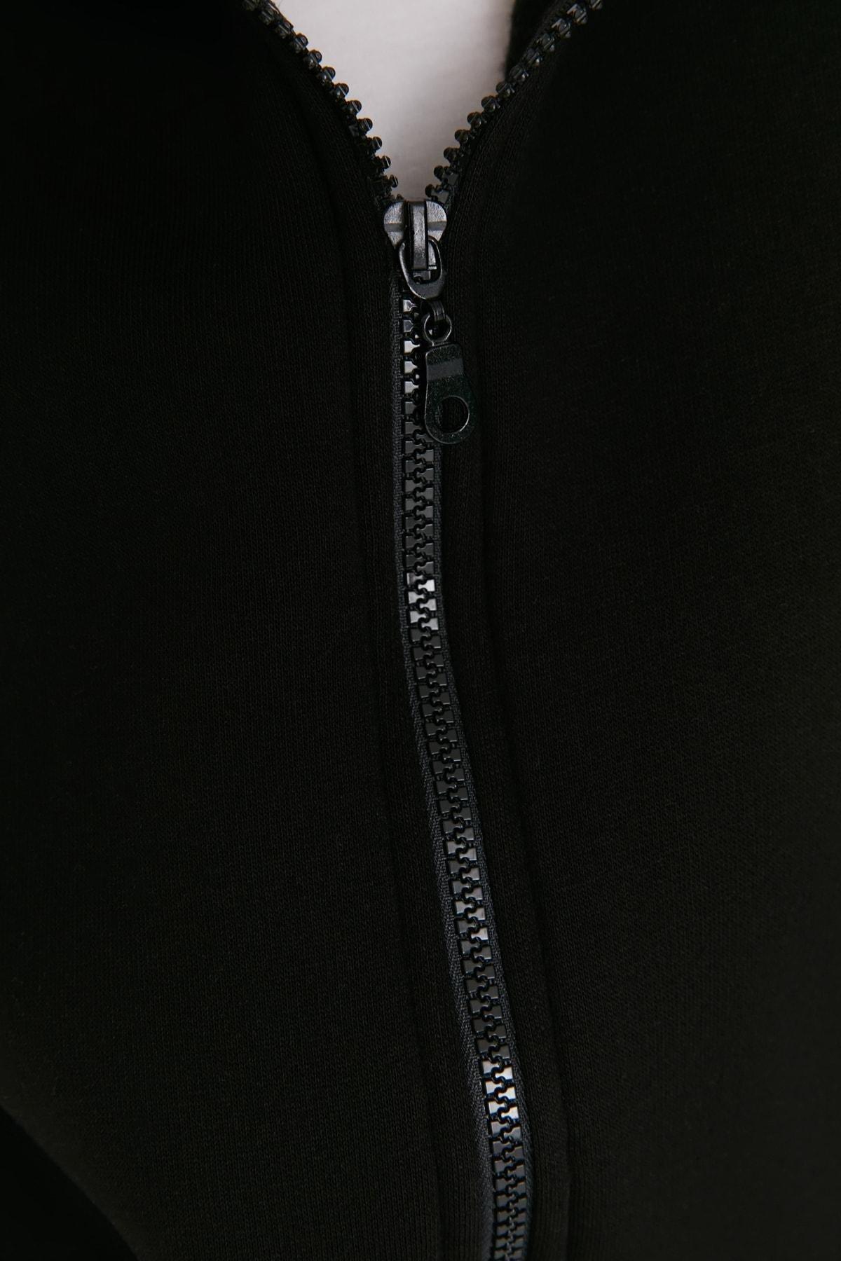 Black Oversize Sweatshirt, , large image number 6