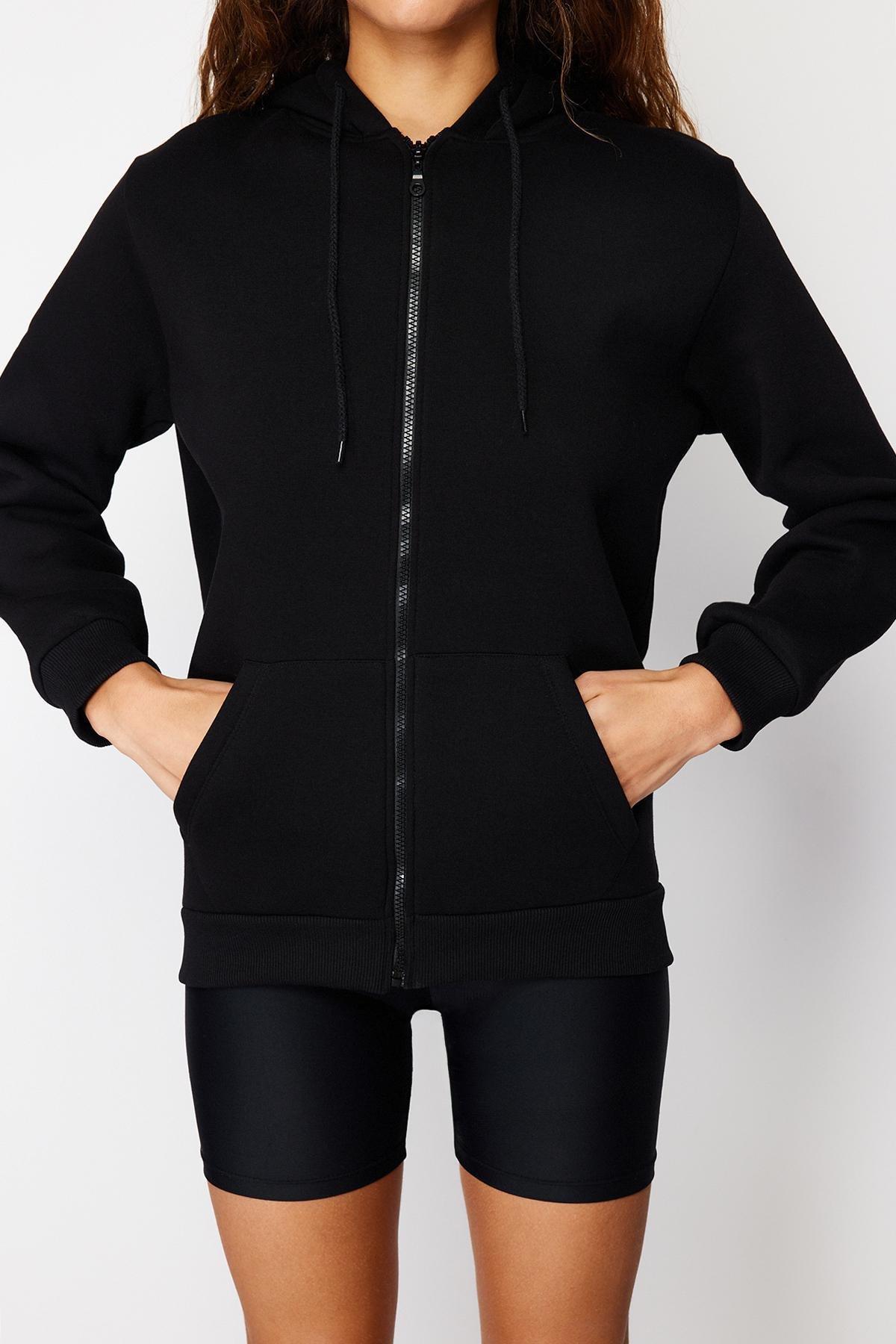 Black Oversize Sweatshirt, , large image number 8