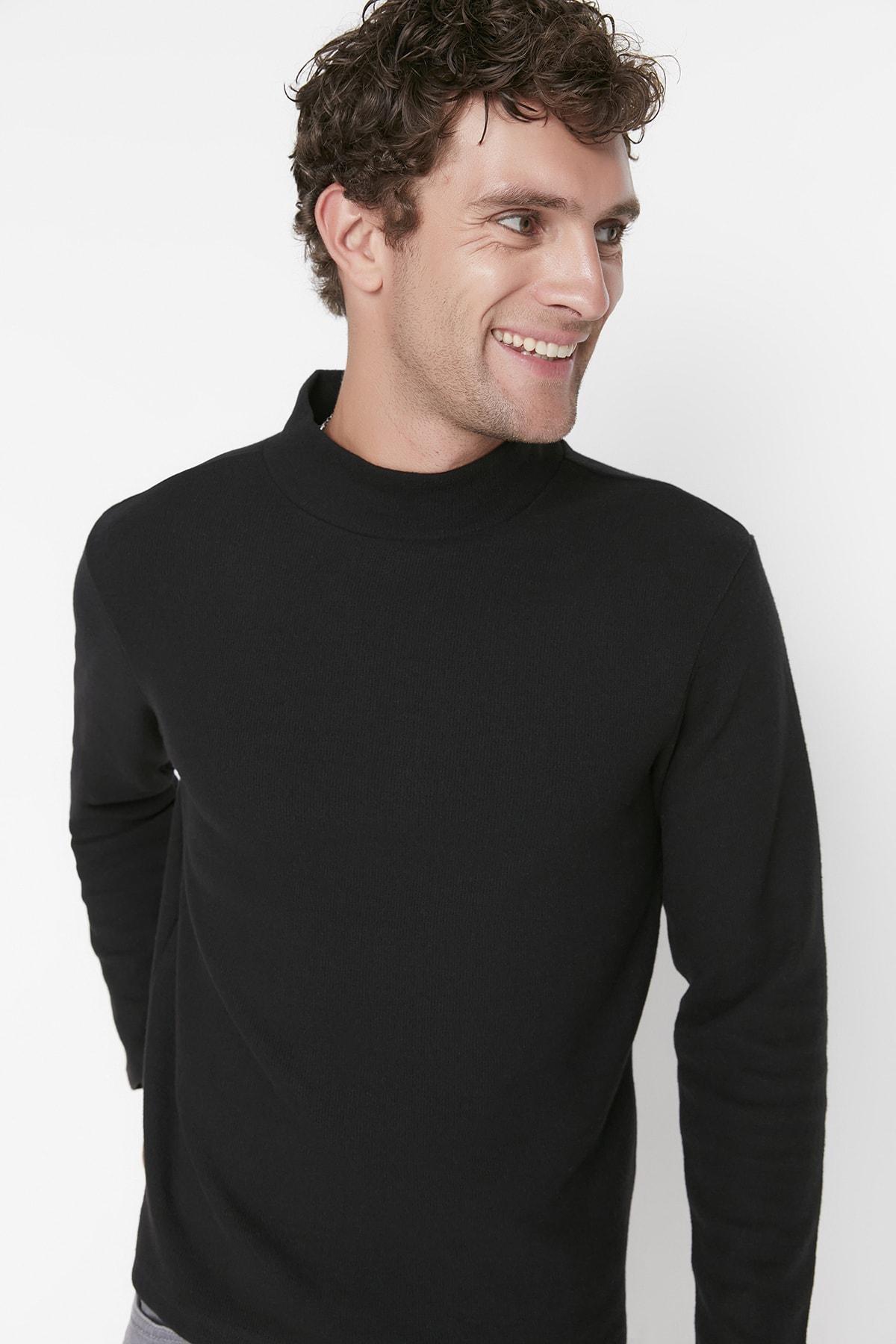 Black Slim T-Shirt, , large image number 1