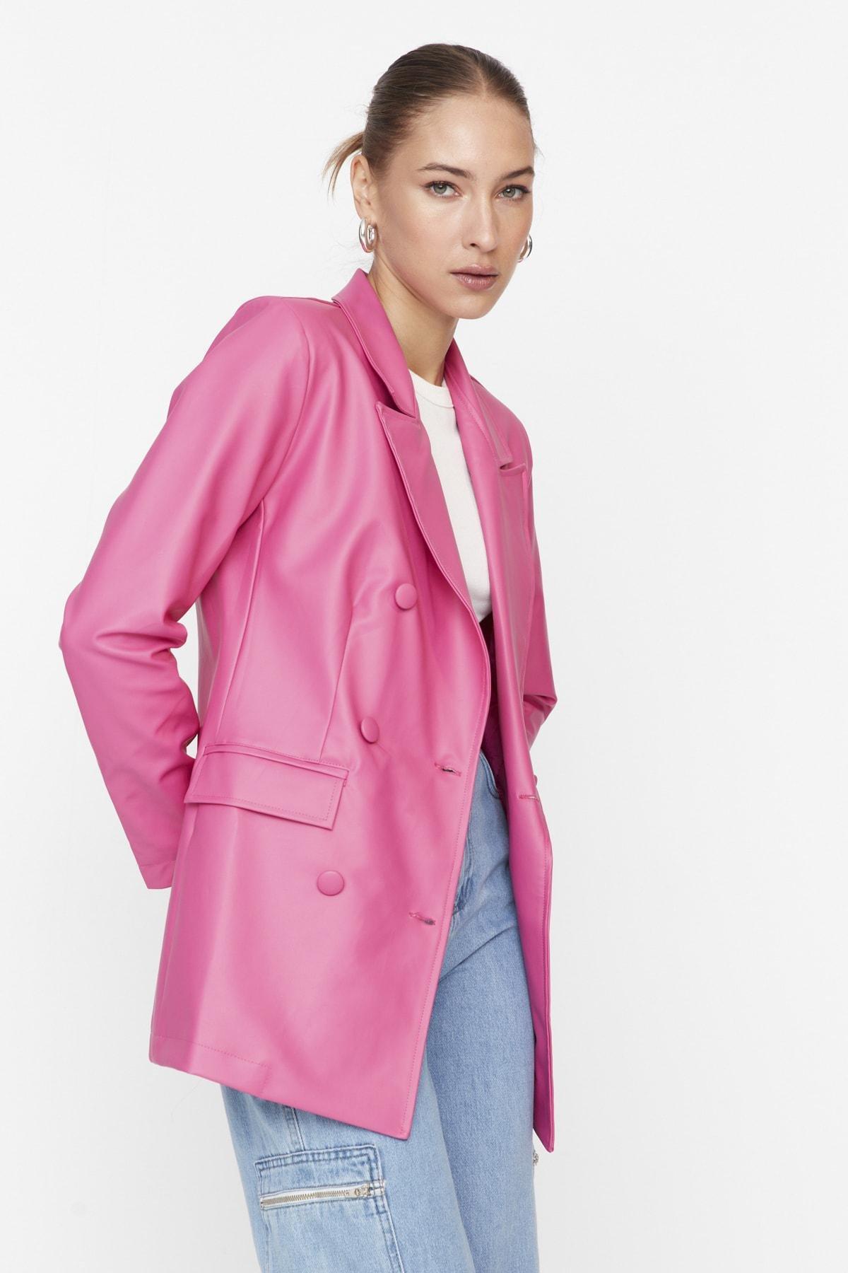 Pink Regular Blazer, Pink, large image number 1