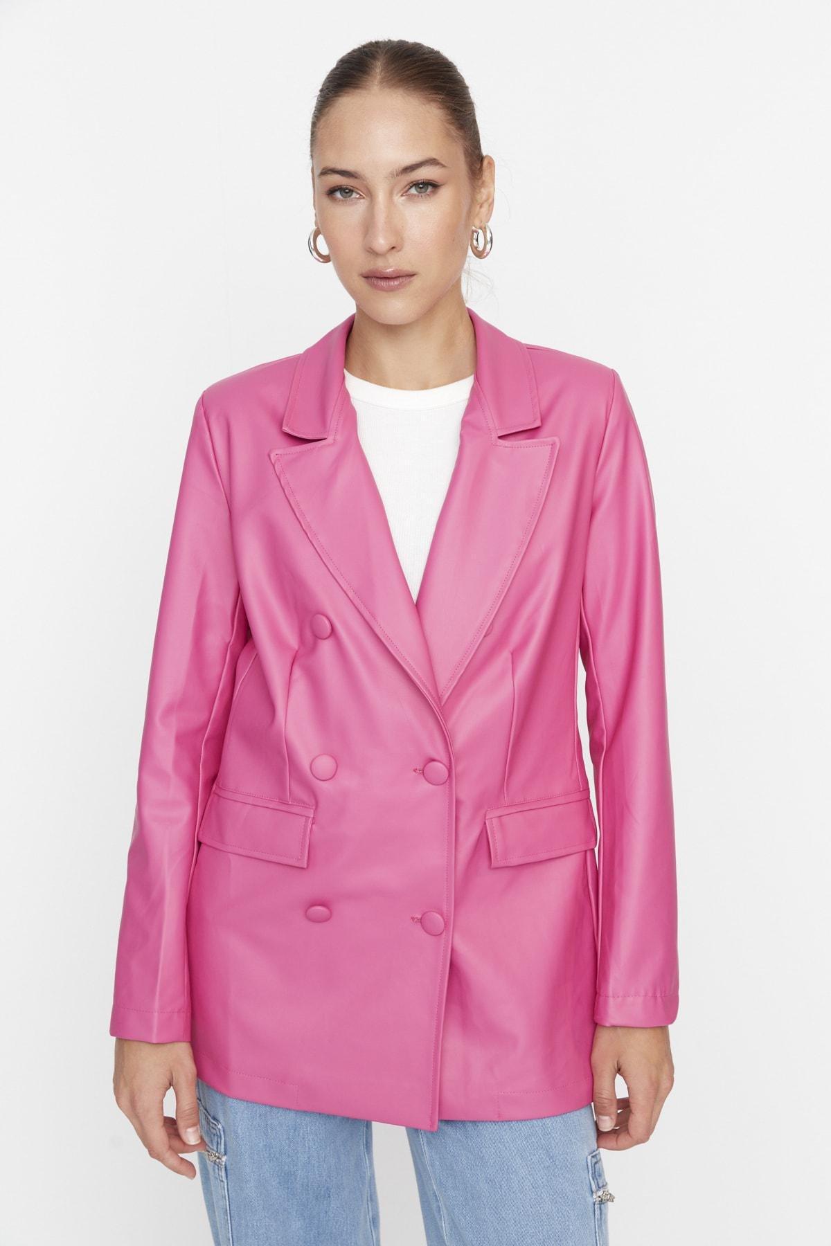 Pink Regular Blazer, Pink, large image number 2