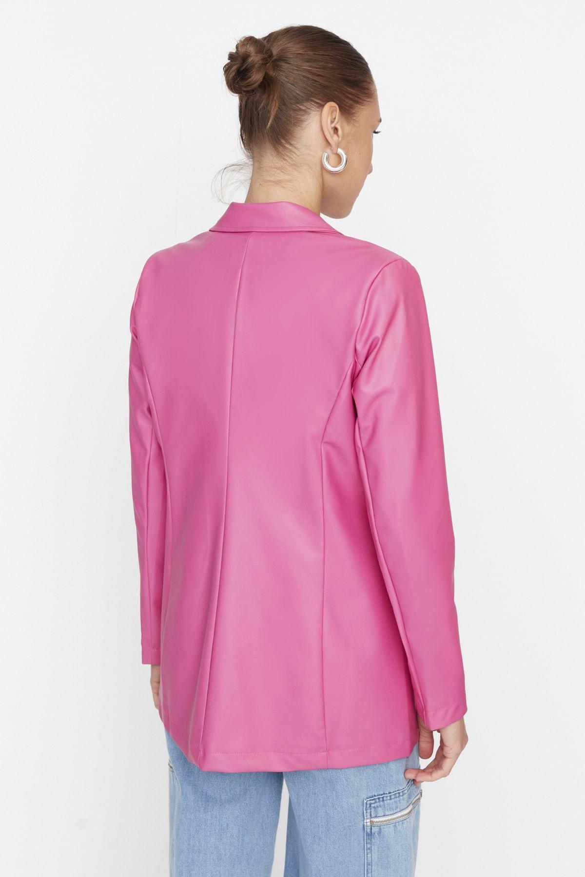 Pink Regular Blazer, Pink, large image number 4