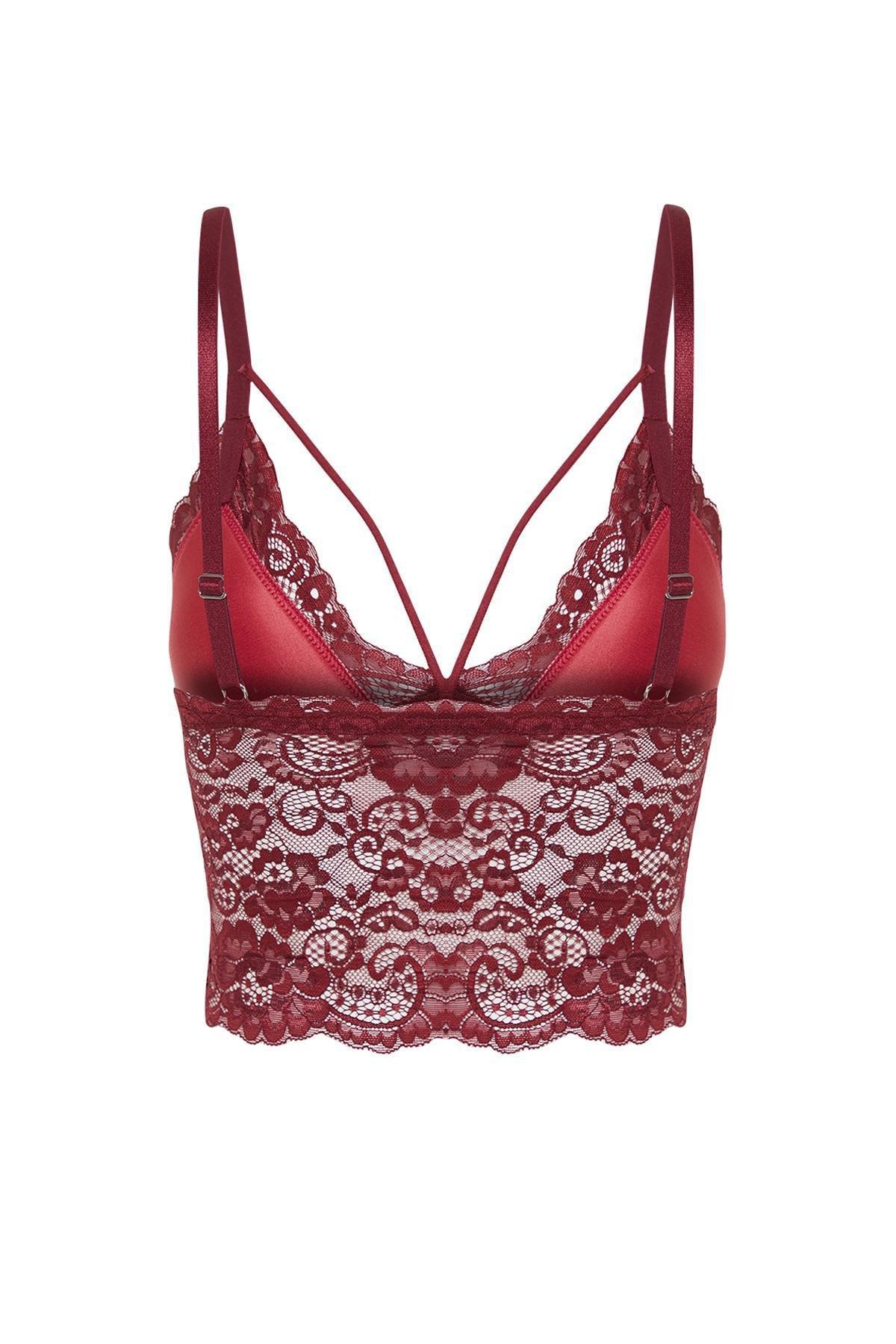 حمالة صدر بفتحة رقبة V، برغندي, Burgundy, large image number 7