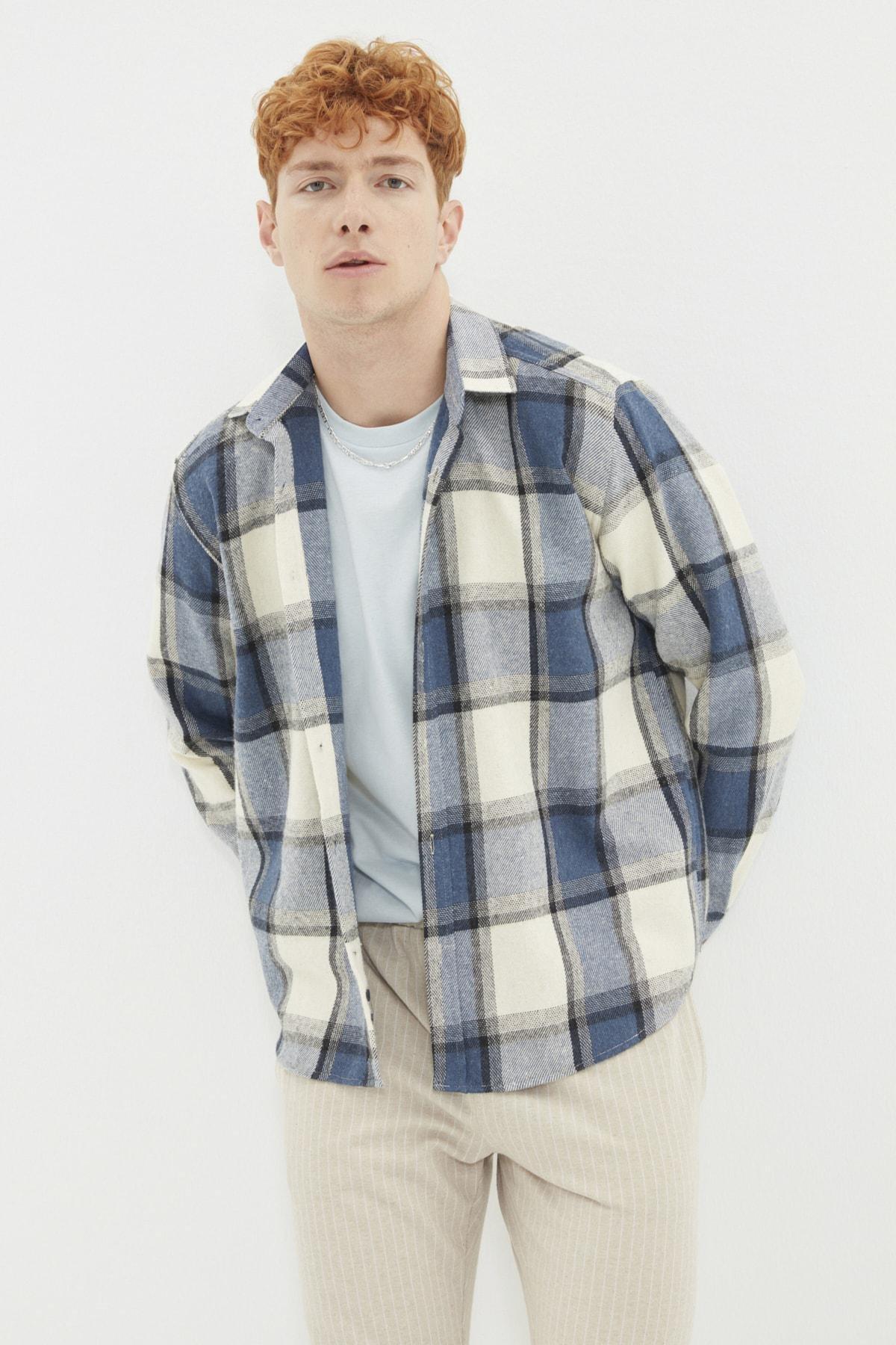 Blue Plaid Shirt, , large image number 0