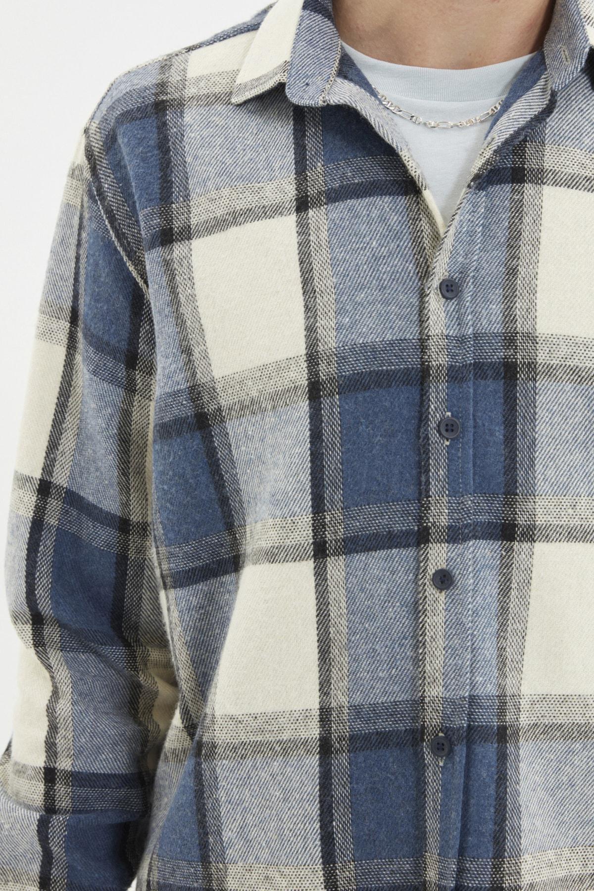 Blue Plaid Shirt, , large image number 3