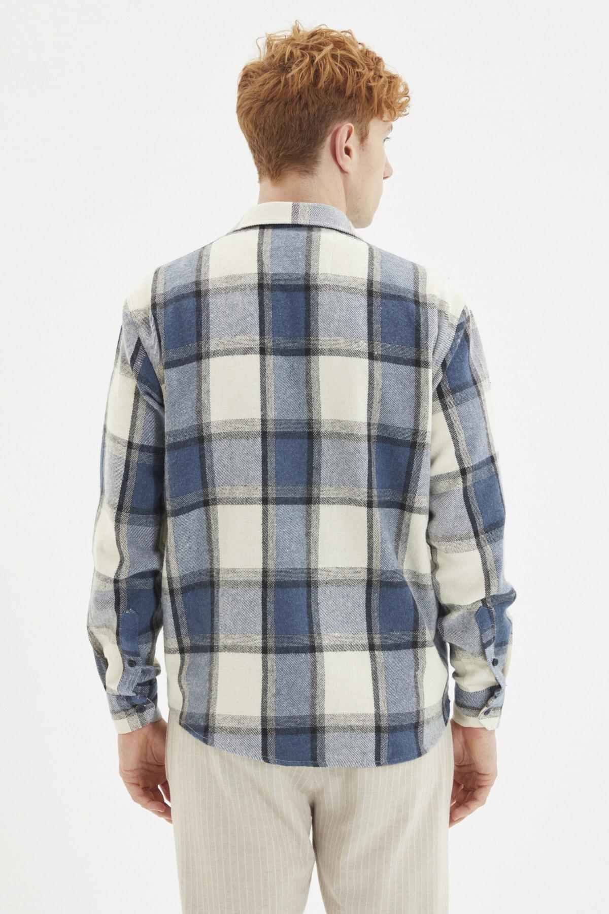 Blue Plaid Shirt, , large image number 4