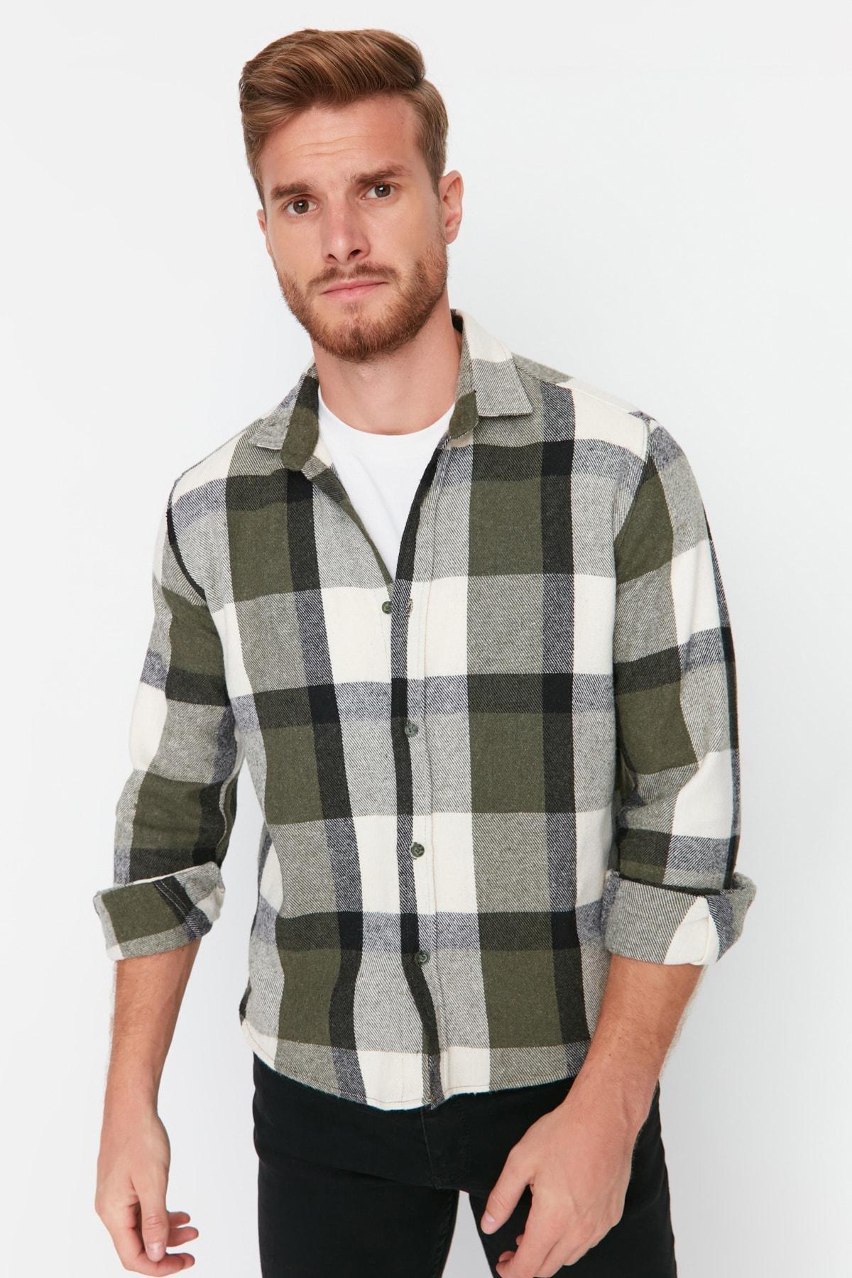 Khaki Regular Shirt, , large image number 0