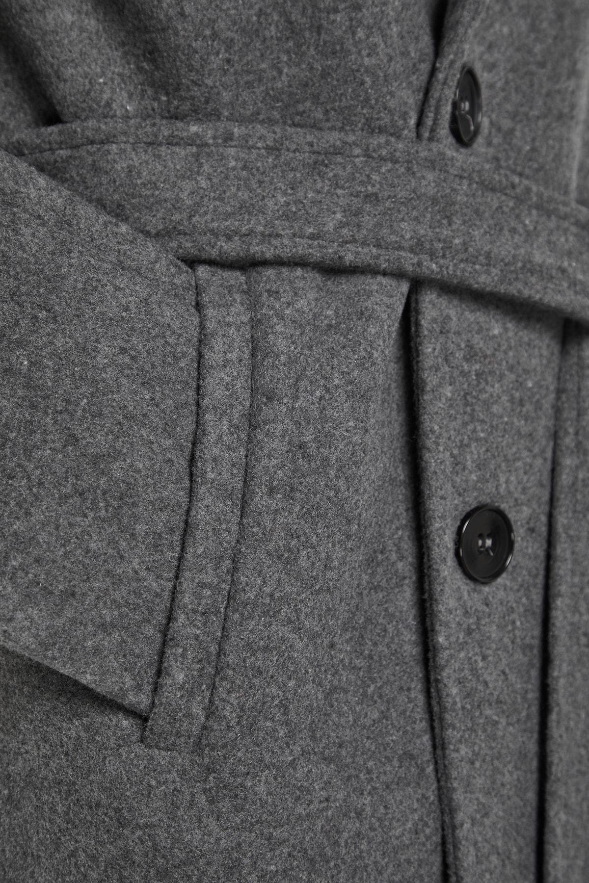 Grey Basic Coat, , large image number 2