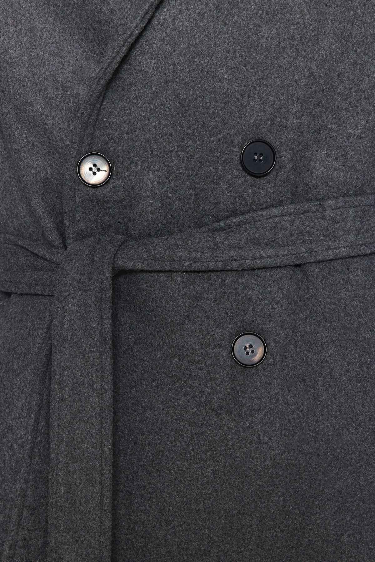 Grey Basic Coat, , large image number 5