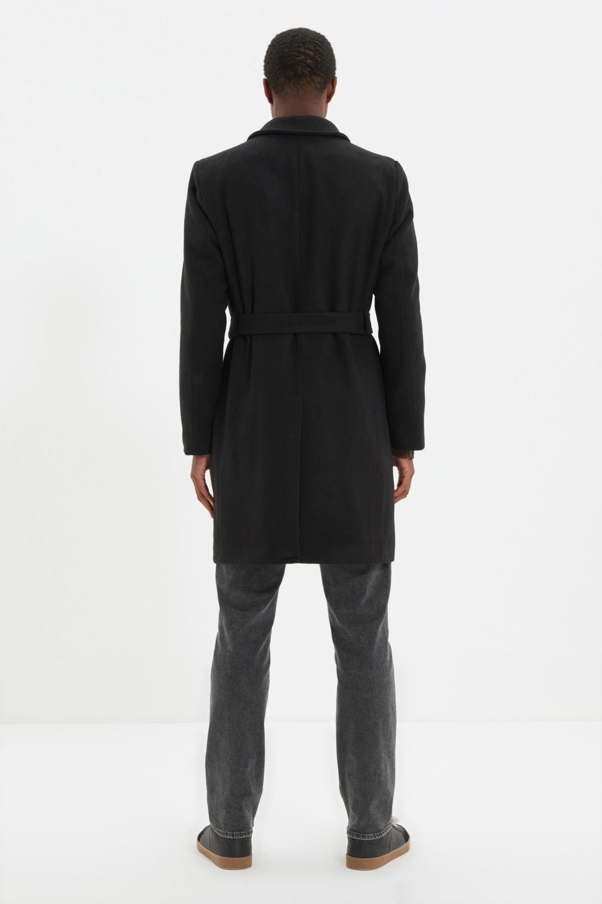 Trendyol - Black Lapel Collar Coat