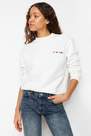 Trendyol - White Regular Sweatshirt