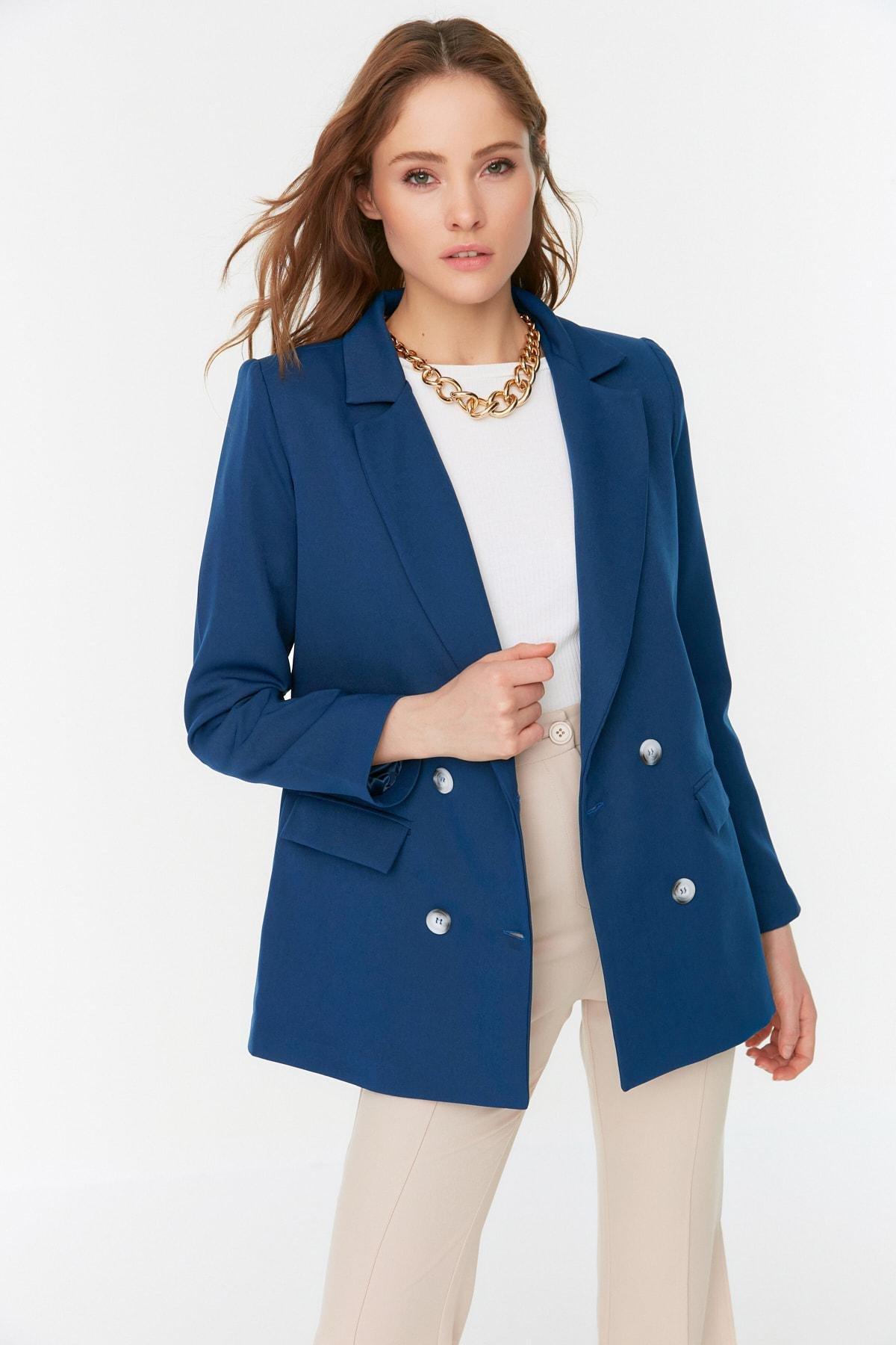 Navy Regular Fit Blazer, , large image number 0