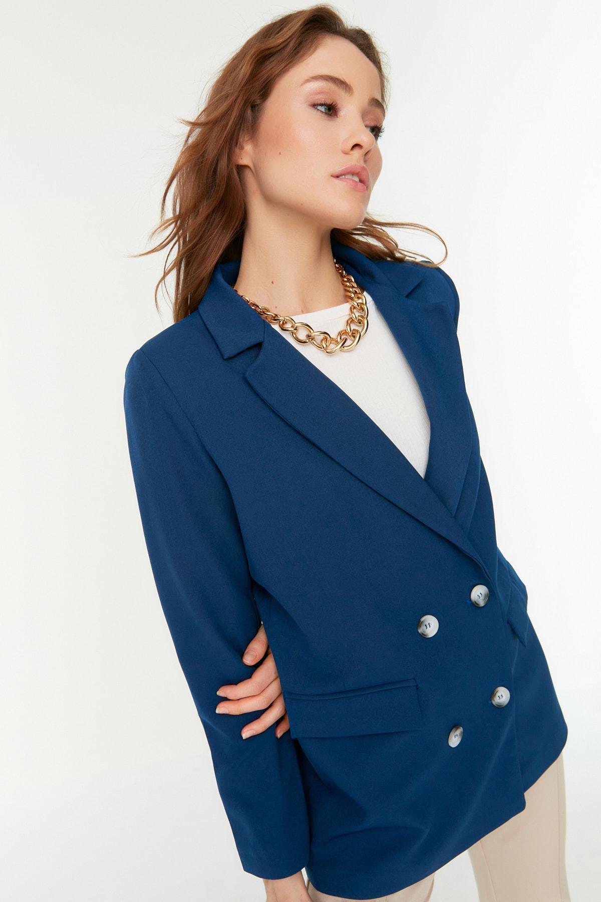 Navy Regular Fit Blazer, , large image number 2