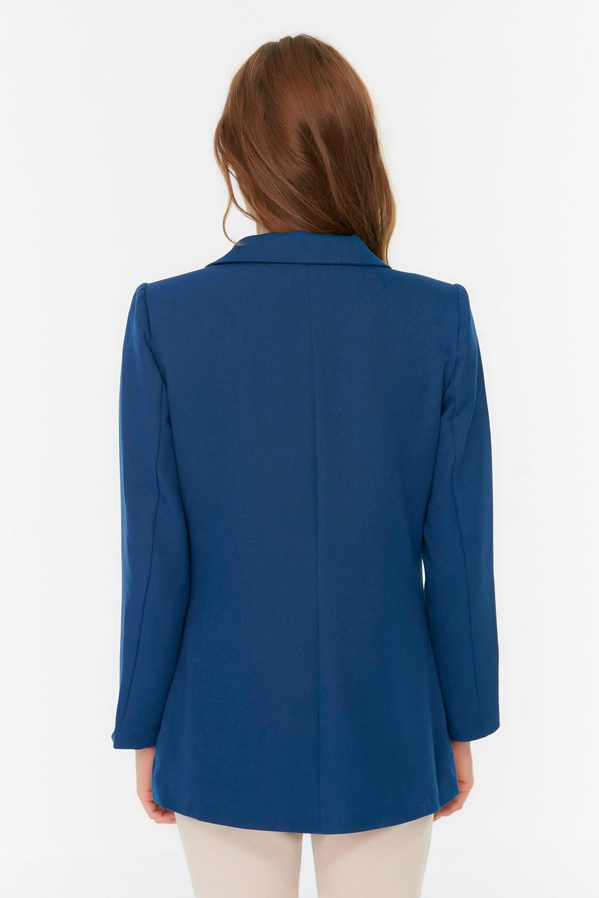 Navy Regular Fit Blazer, , large image number 4