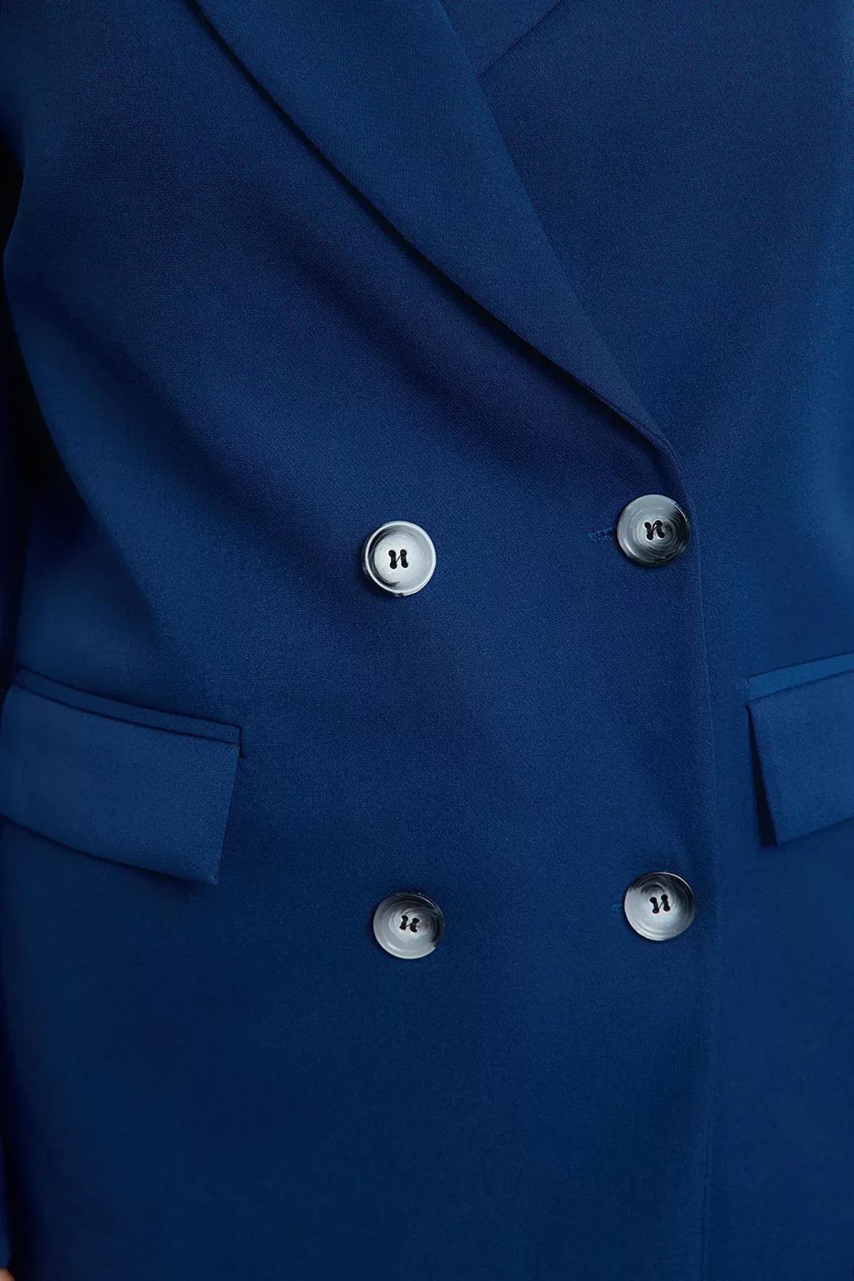 Navy Regular Fit Blazer, , large image number 6