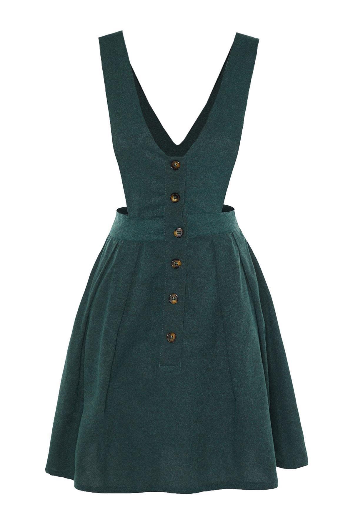 Khaki Skater Dress, , large image number 5