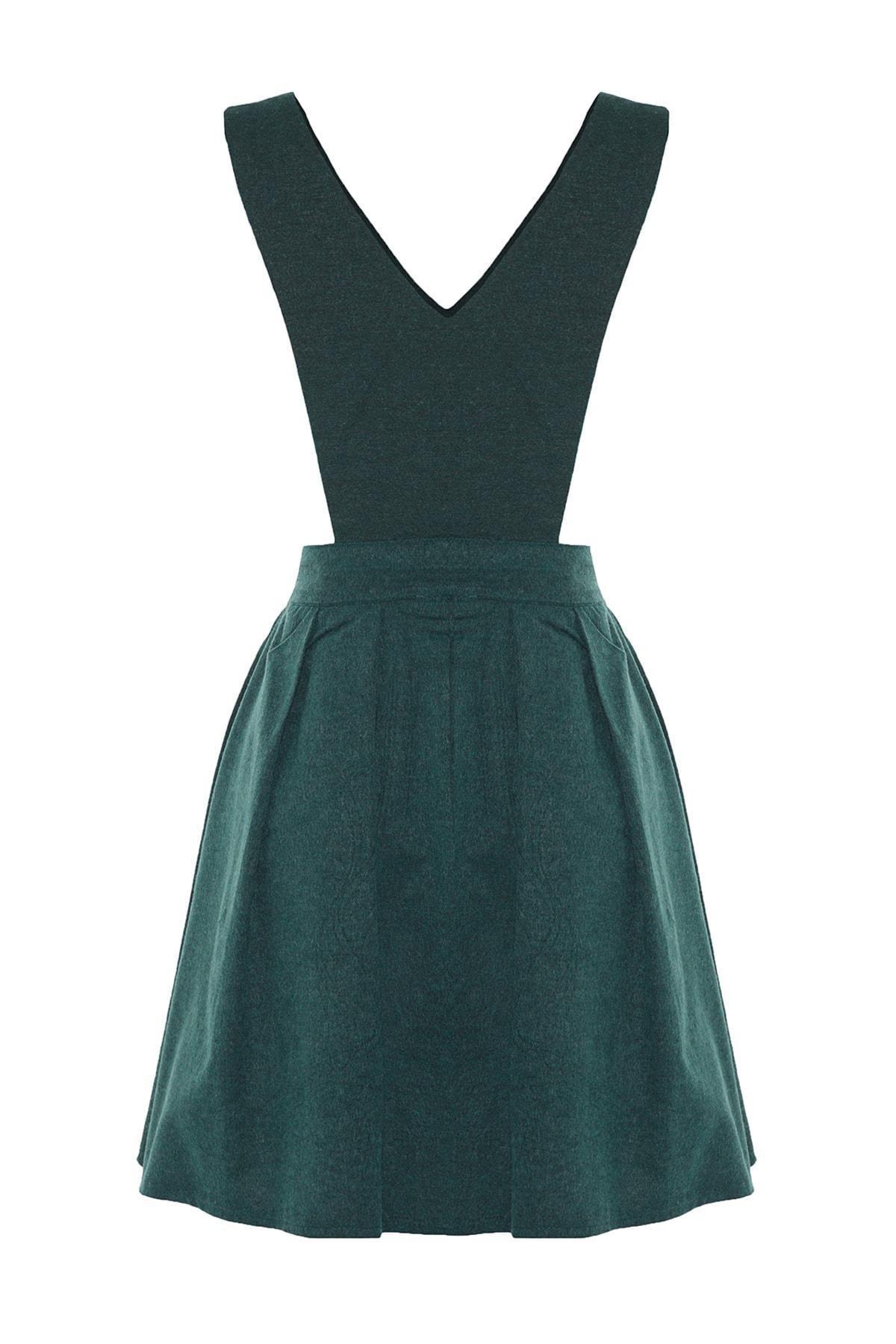 Khaki Skater Dress, , large image number 6