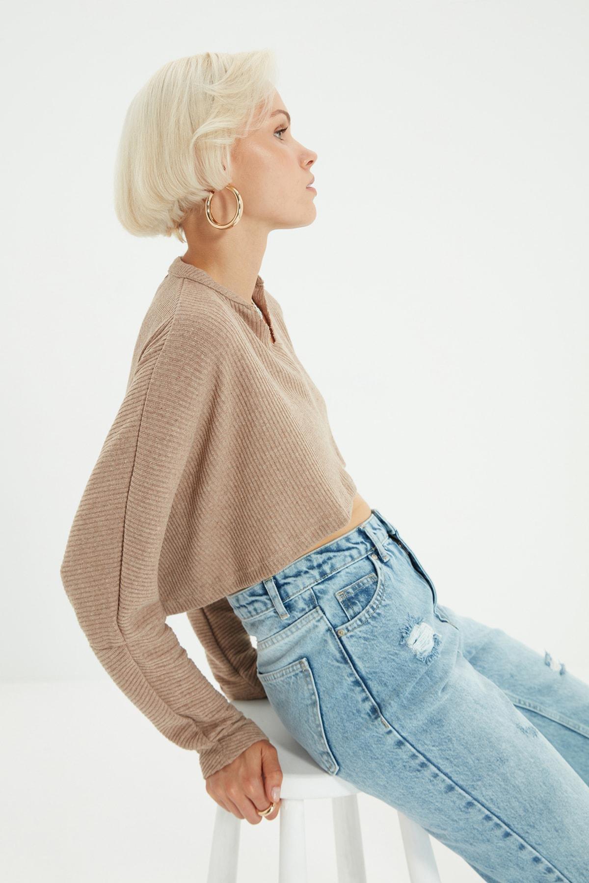 Beige Regular Blouse, , large image number 6