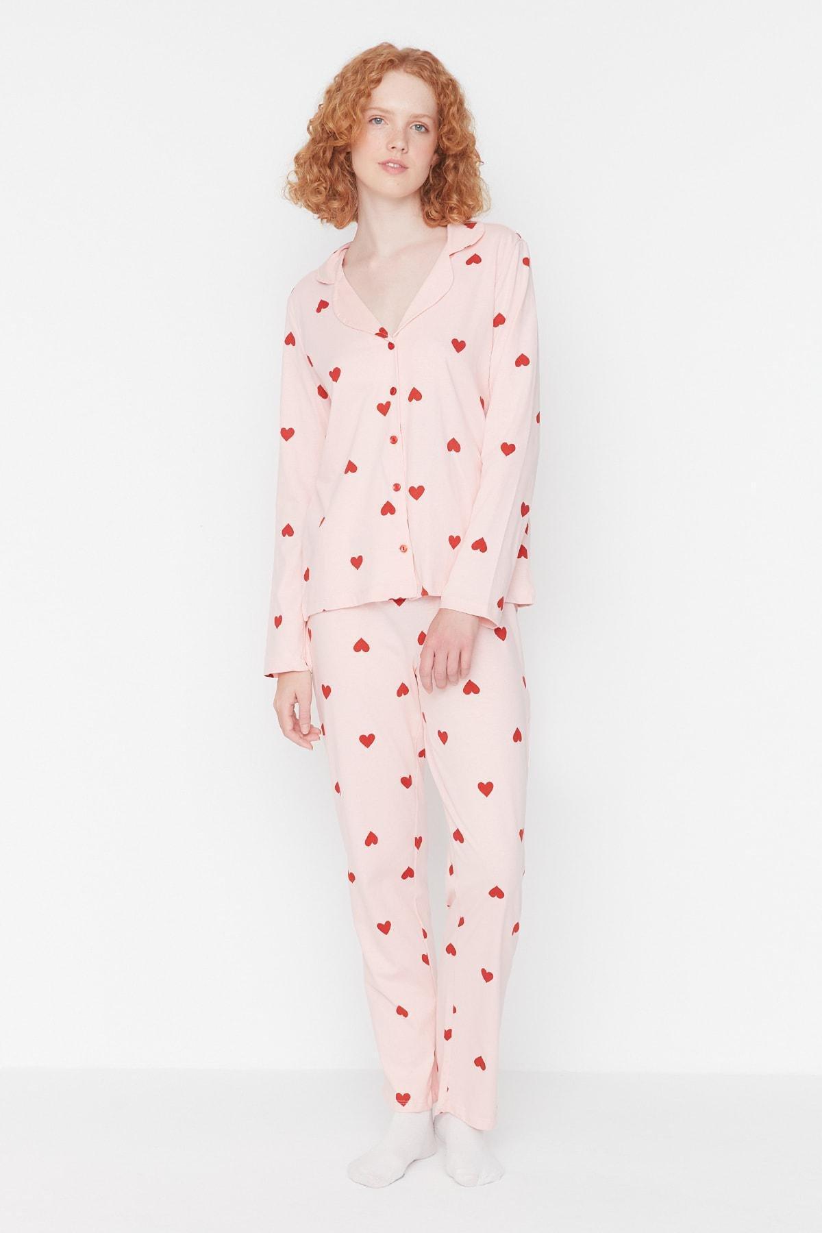 Pink Printed Knitted Co-Ord Set, , large image number 3