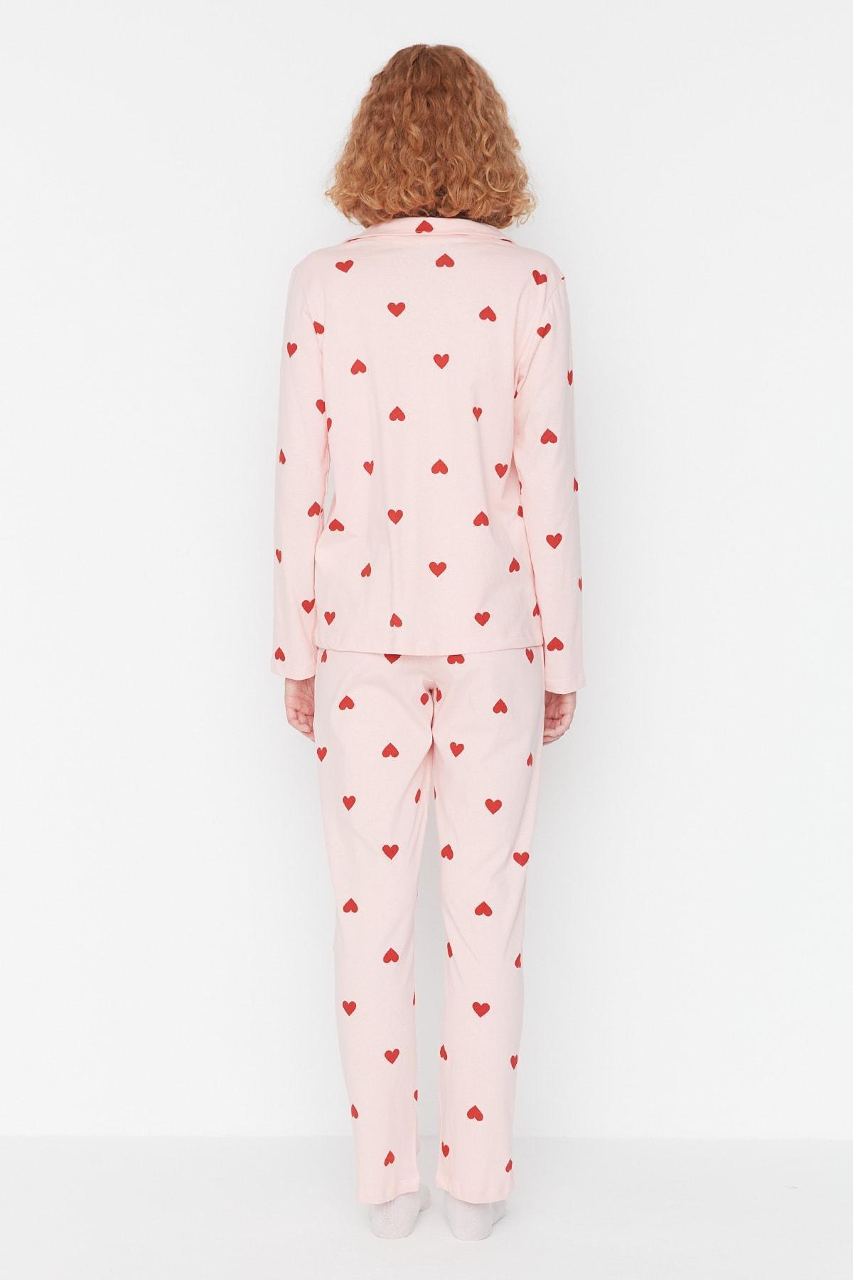 Pink Printed Knitted Co-Ord Set, , large image number 4