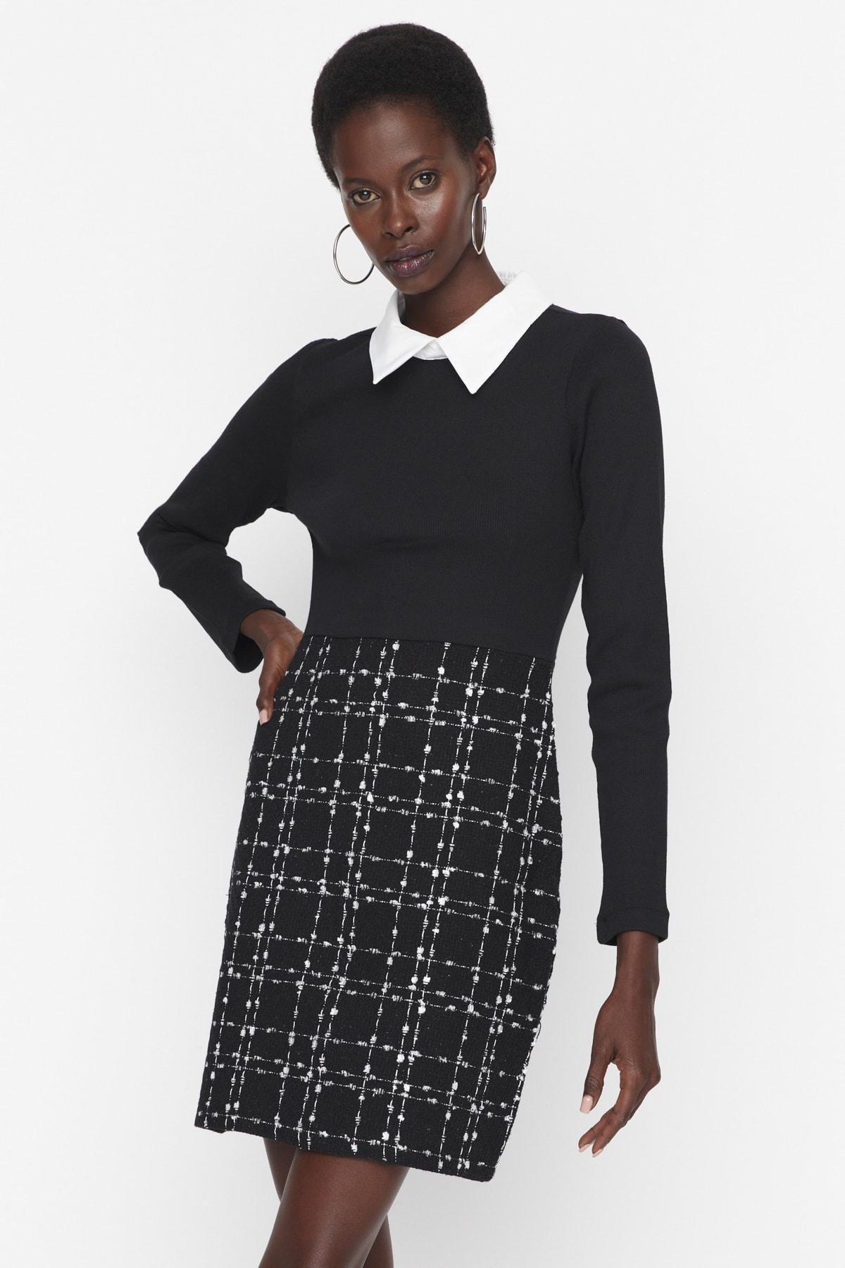 Black A Line Dress, , large image number 0