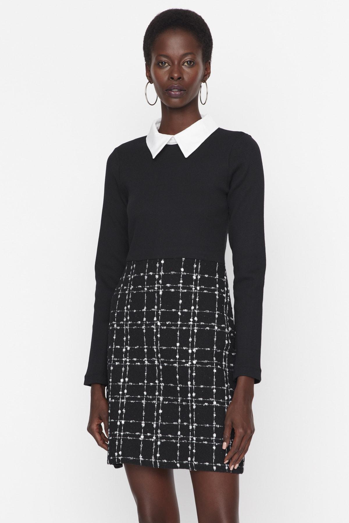 Black A Line Dress, , large image number 3