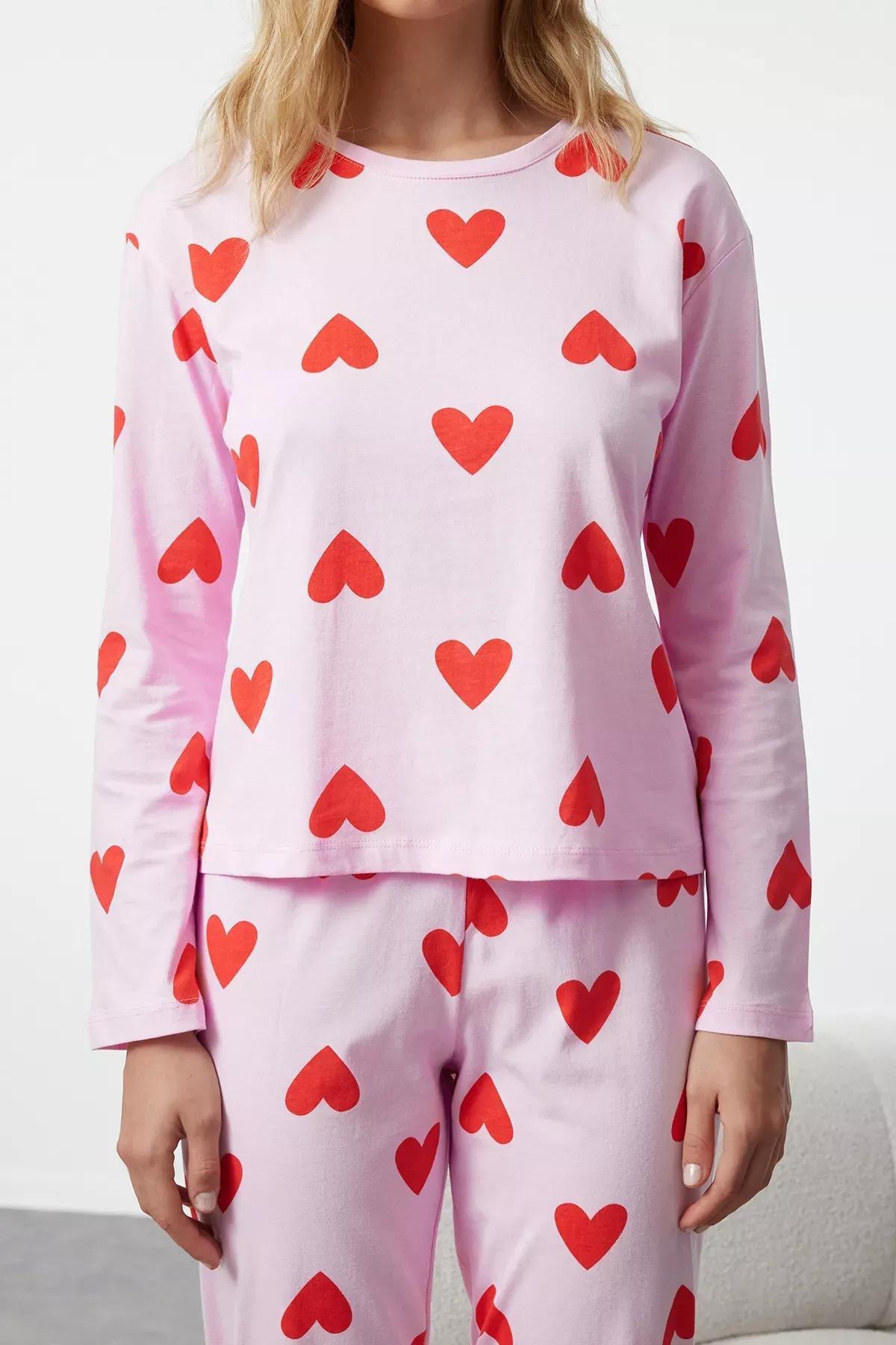 Pink Heart Pajama Set, , large image number 3