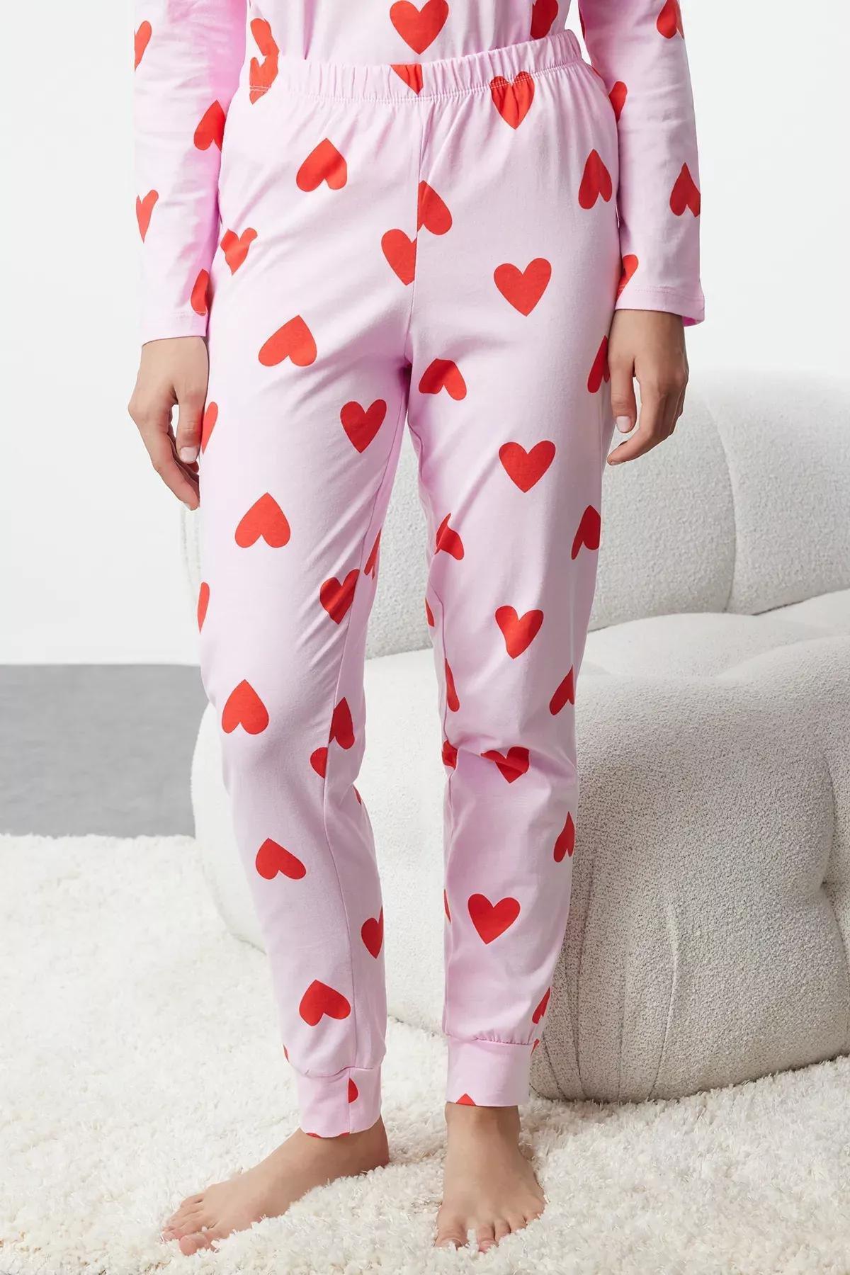 Pink Heart Pajama Set, , large image number 4