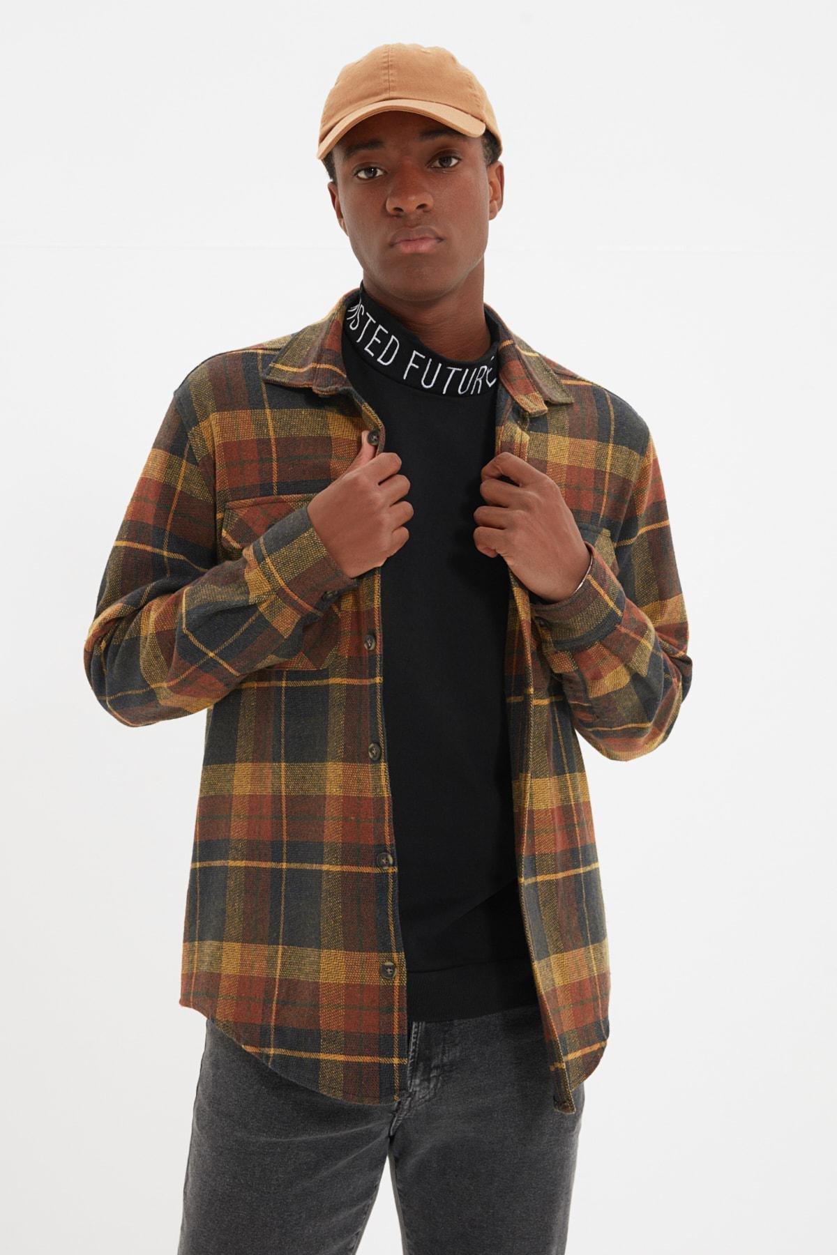 Orange Plaid Shirt, , large image number 2