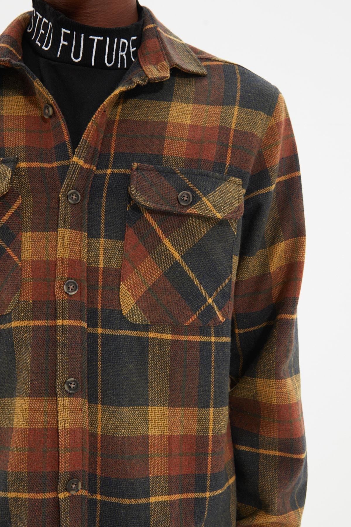 Orange Plaid Shirt, , large image number 3