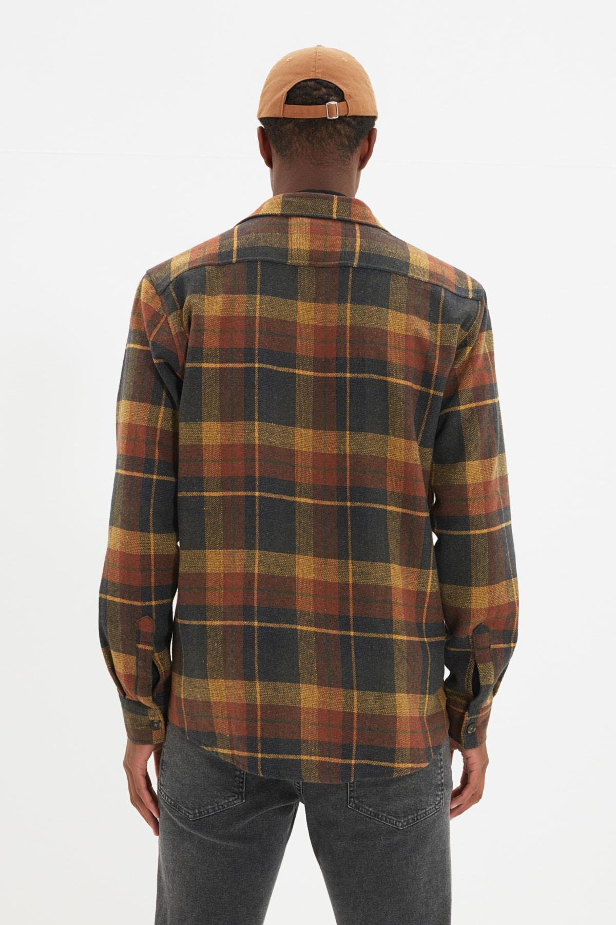 Orange Plaid Shirt, , large image number 4