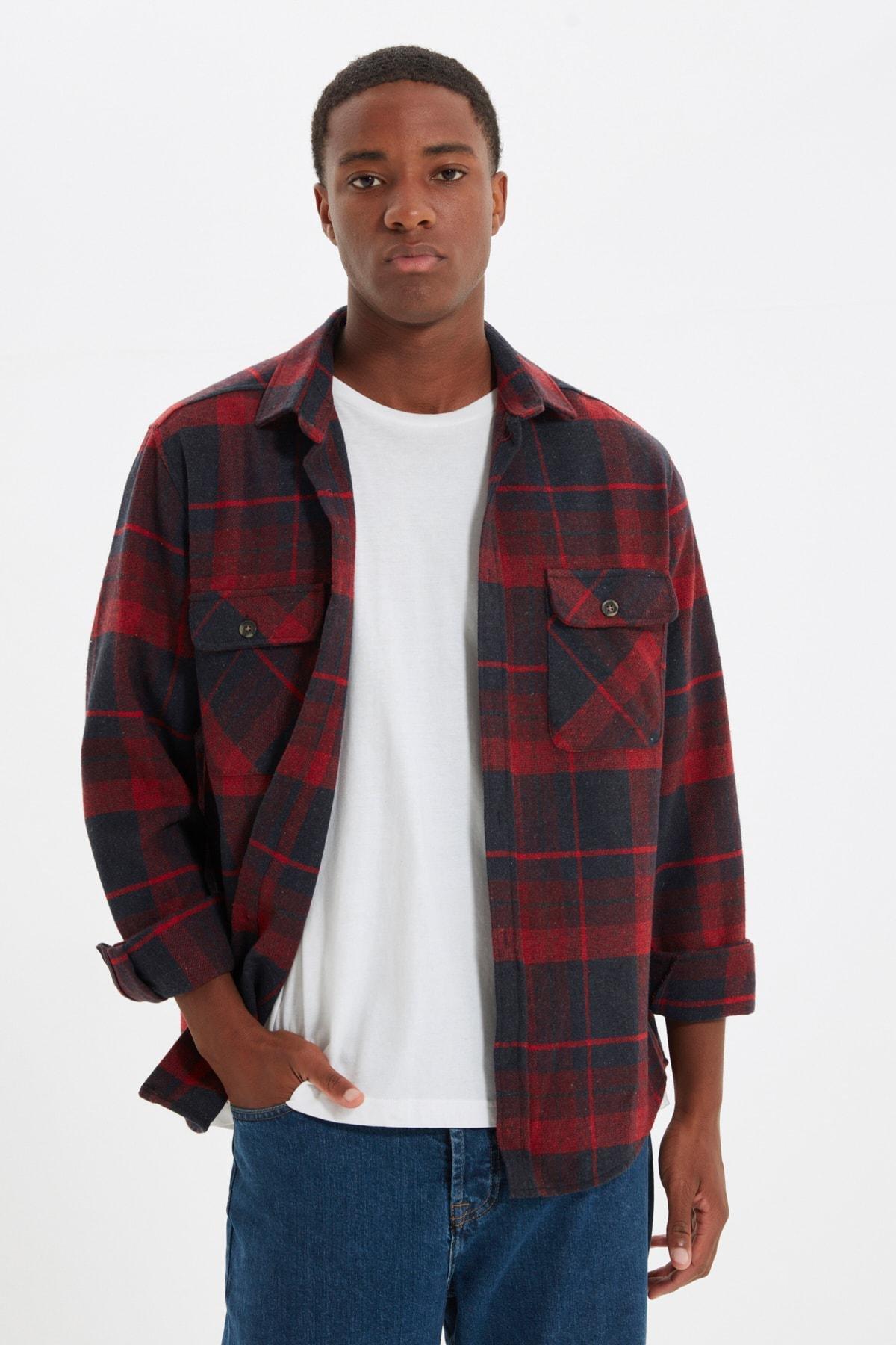 Red Regular Shirt, , large image number 0