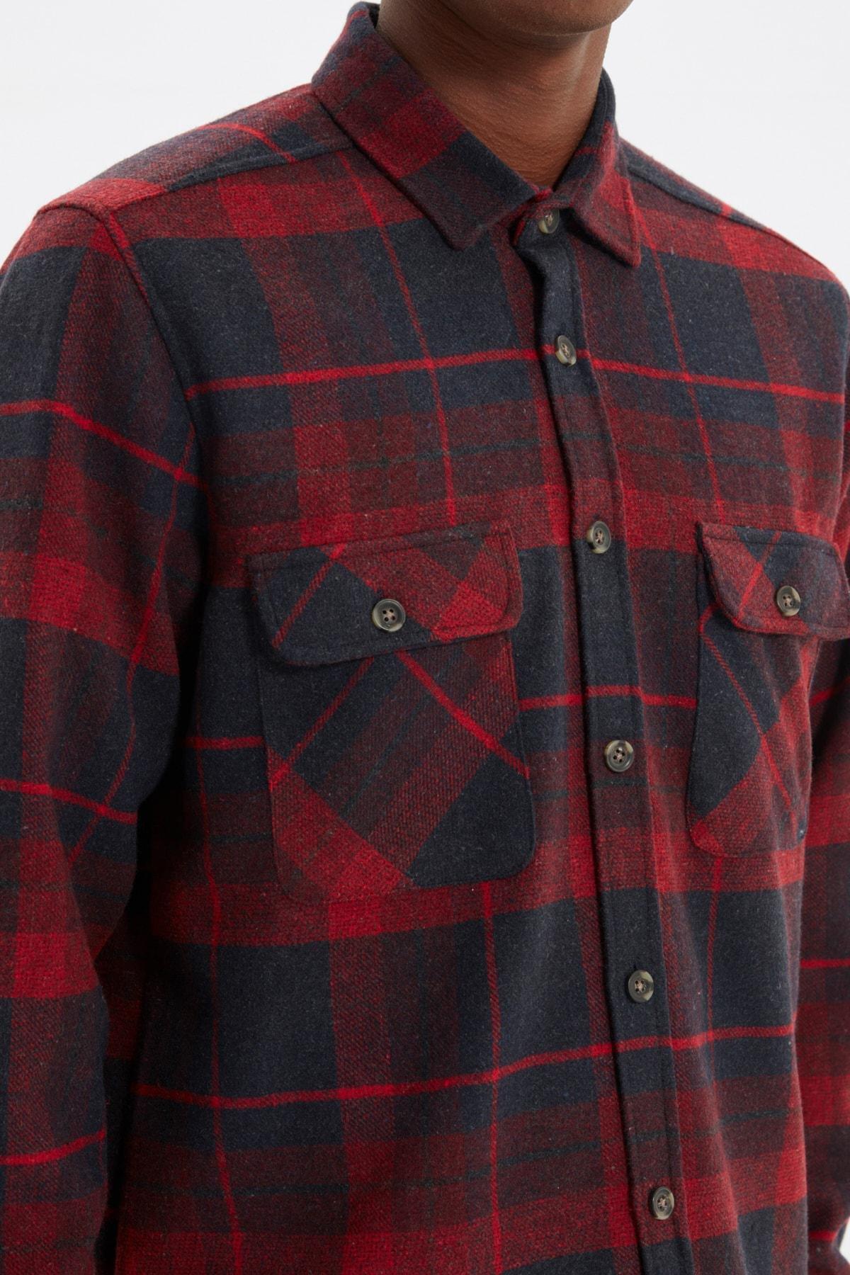 Red Regular Shirt, , large image number 3