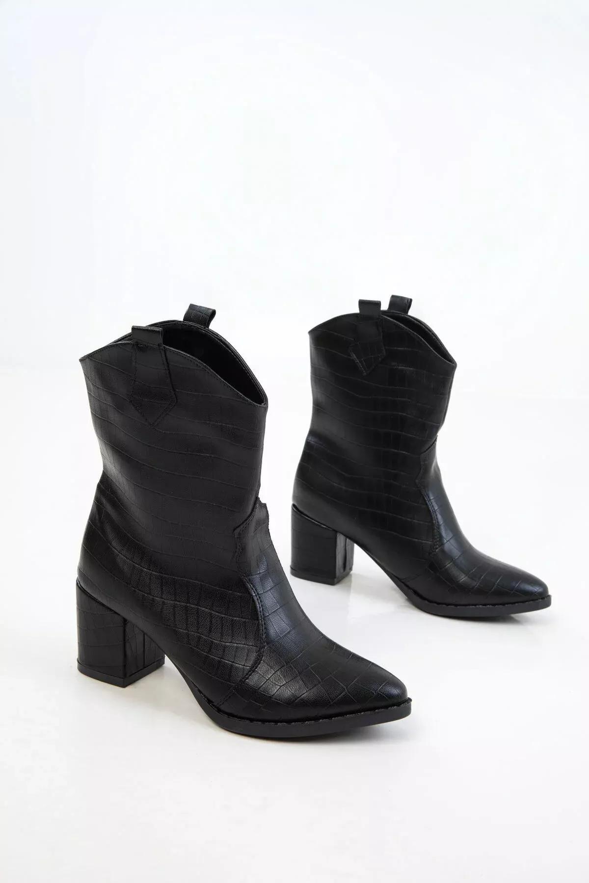 Black Crocodile Boots, C101_2504, large image number 4