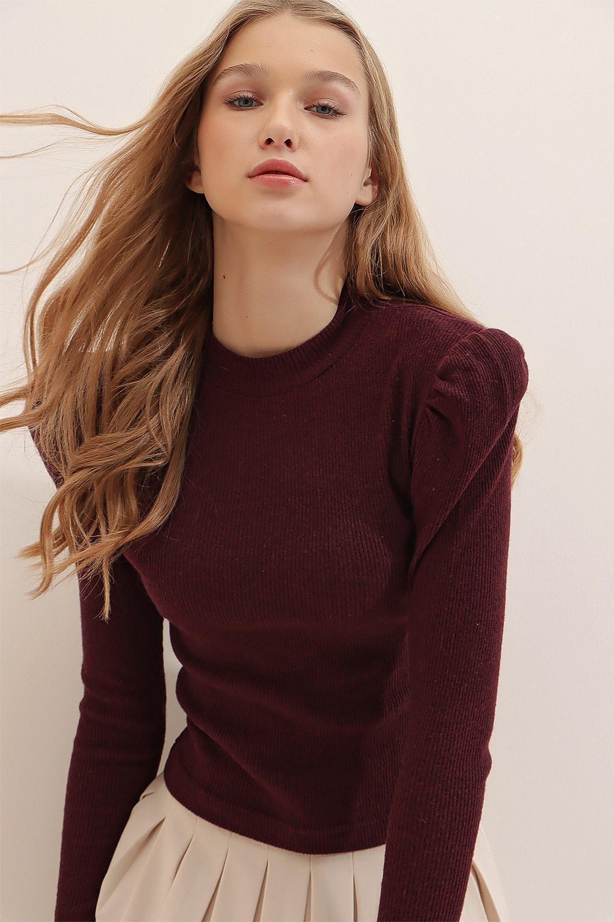Brown Princess Sleeve Top, , medium