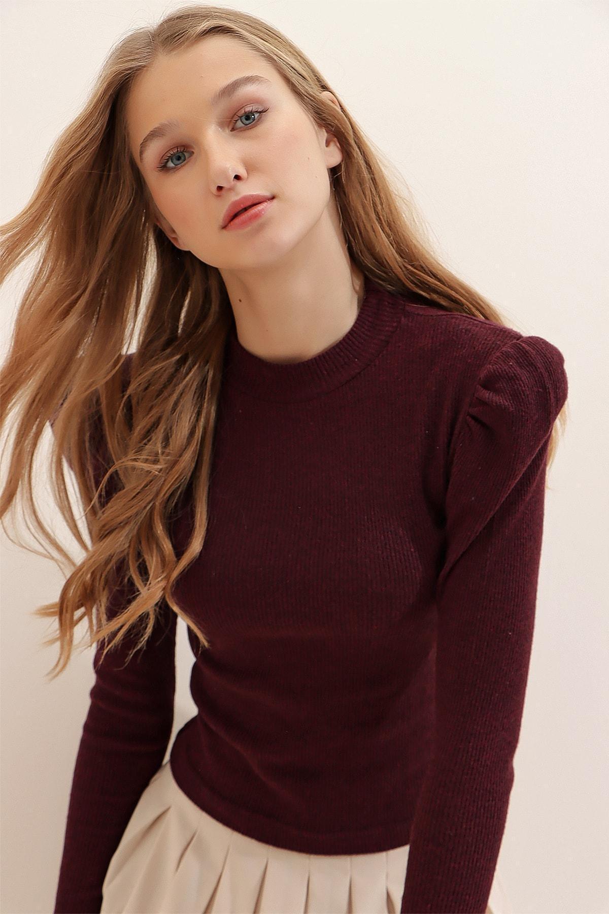 Brown Princess Sleeve Top, , large image number 2
