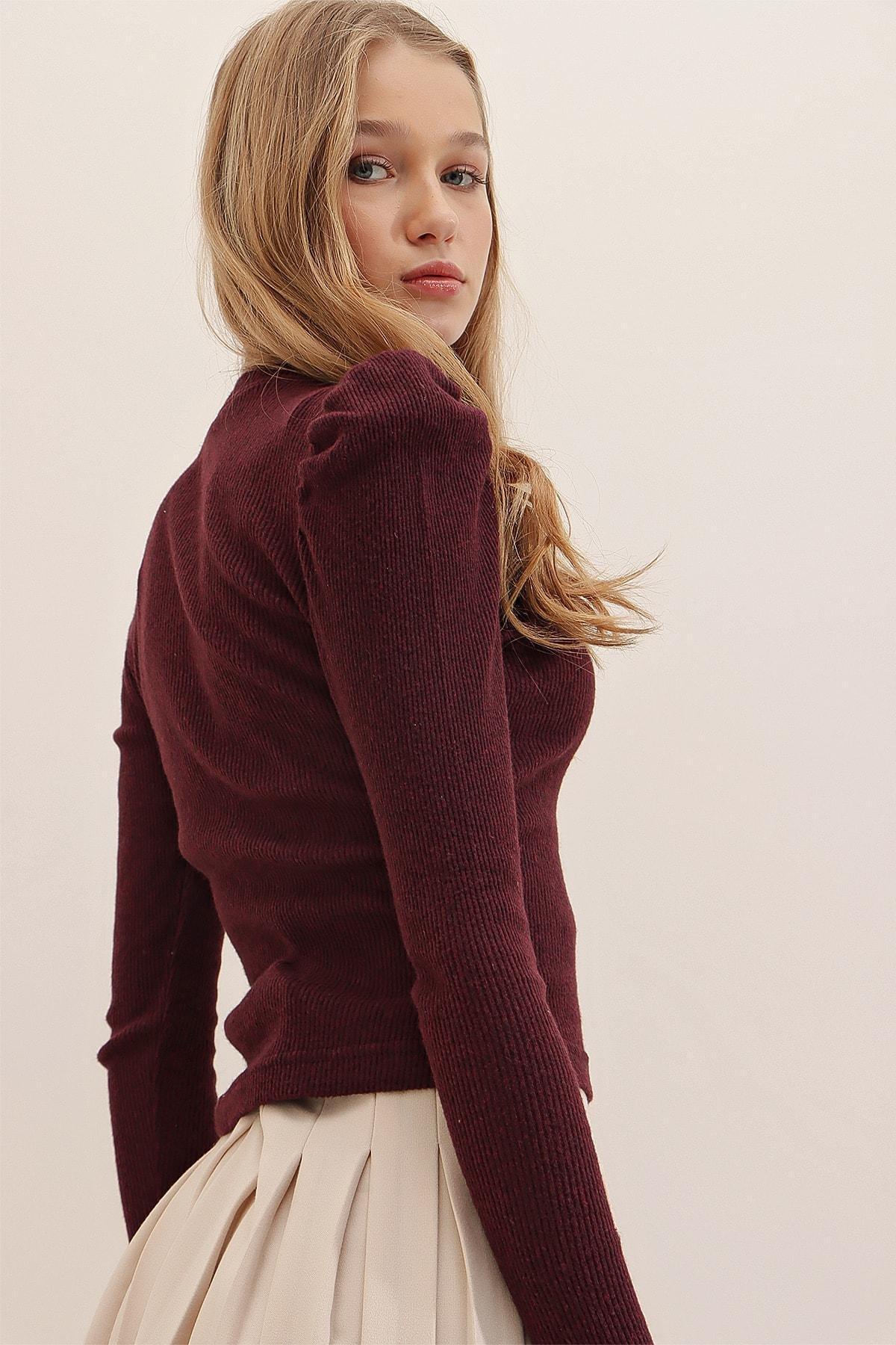 Brown Princess Sleeve Top, , large image number 3