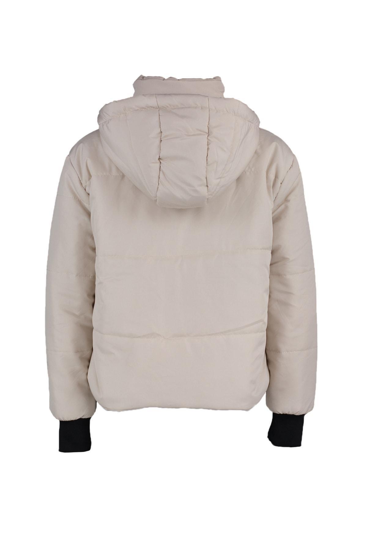 Trendyol - Beige Puffer Oversize Jacket